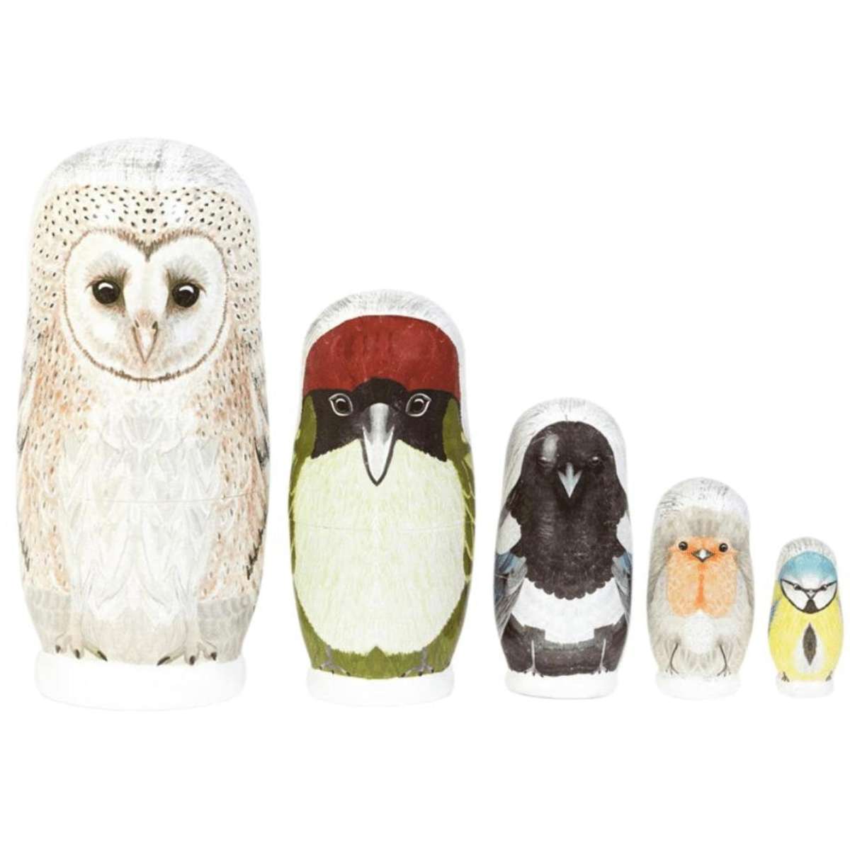Marmalade Lion British Bird Babushka Nesting Dolls Woolworths