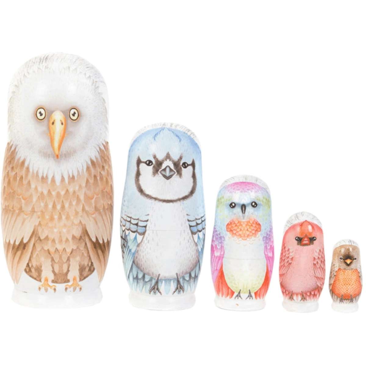 Marmalade Lion American Bird Babushka Nesting Dolls Woolworths