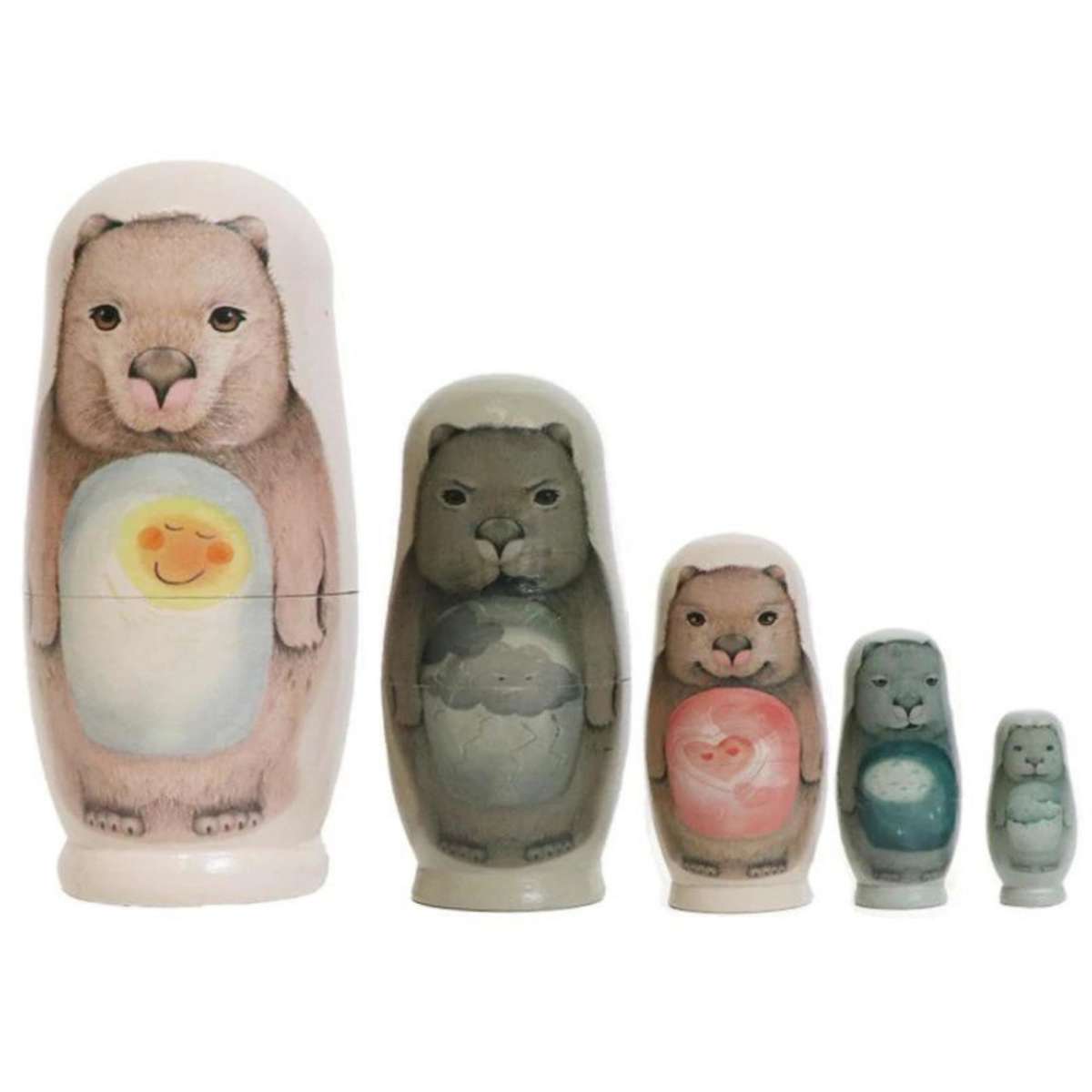Marmalade Lion Wisdom Of Wombats Babushka Nesting Dolls Woolworths
