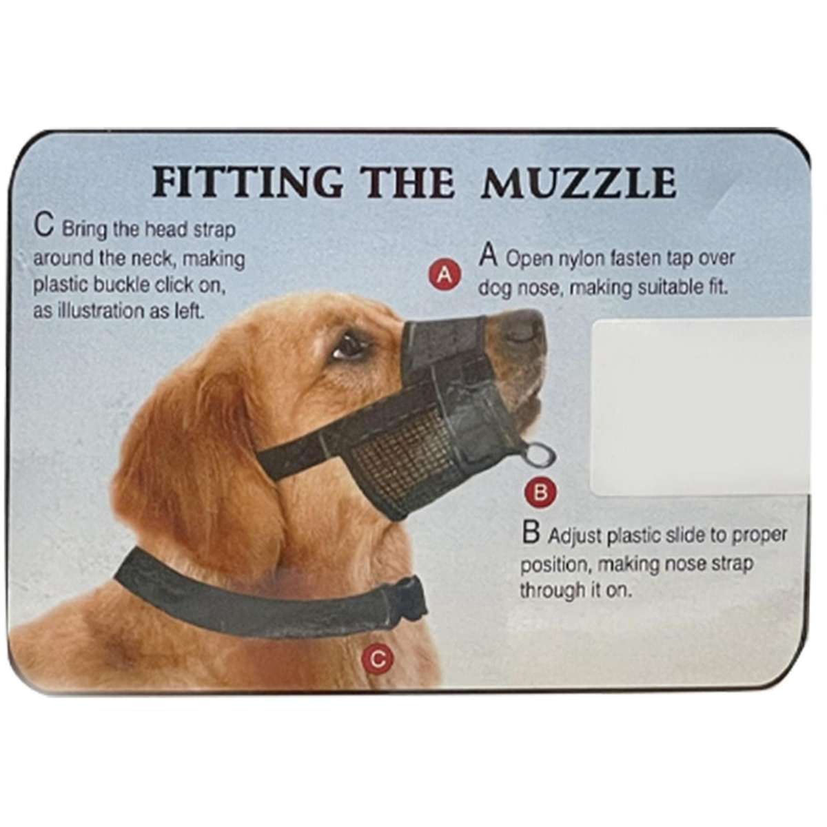 Percell Nylon Mesh Adjustable Dog Muzzle L Woolworths