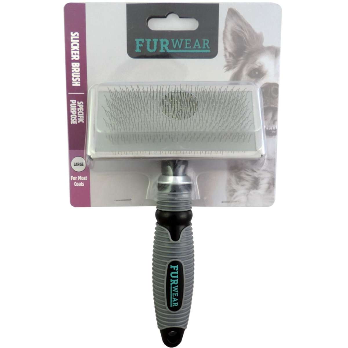 Furwear Slicker Brush For Pets Large Grey Woolworths