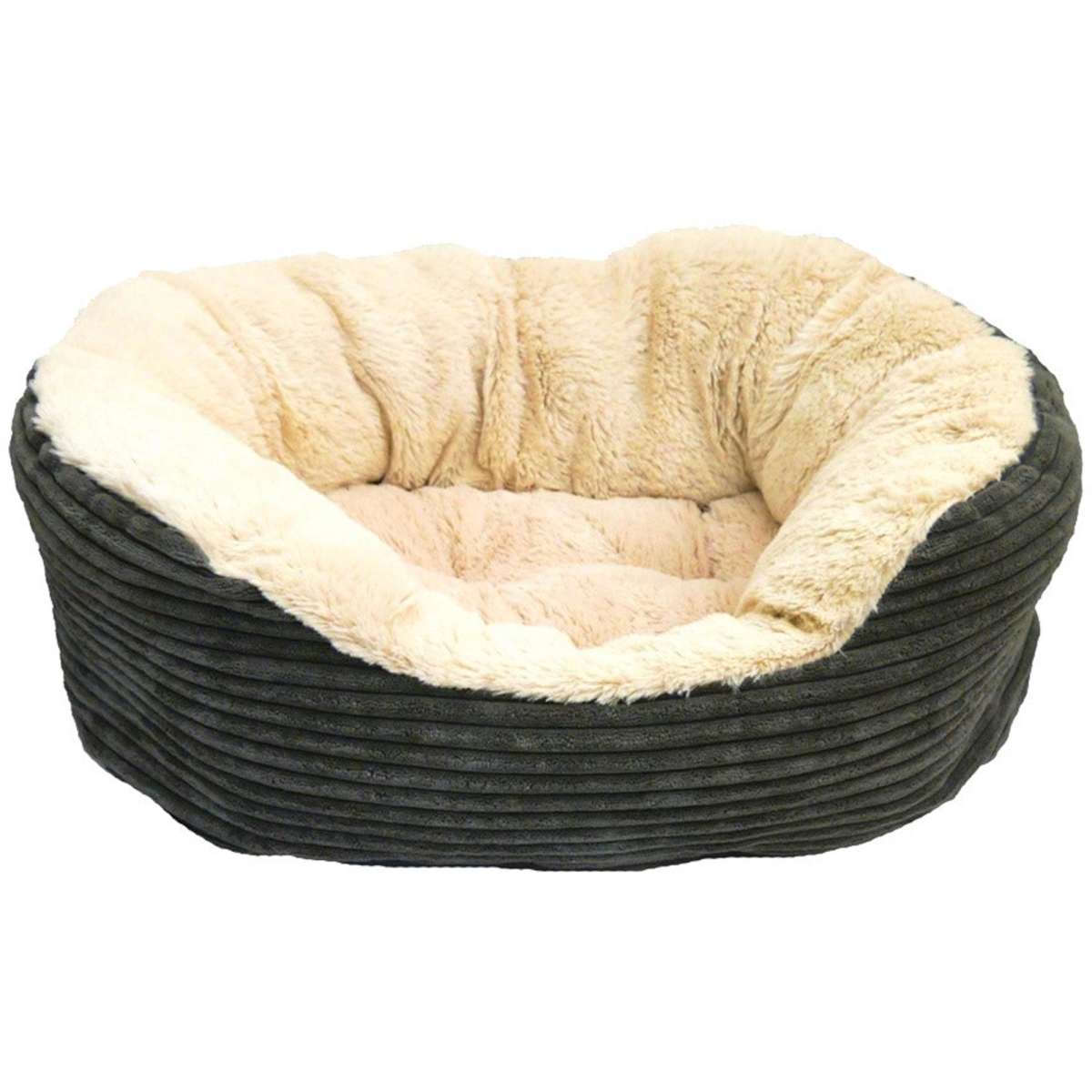 Rosewood 40 Winks Grey Jumbo Pet Cord/Plush 63.5cm Woolworths