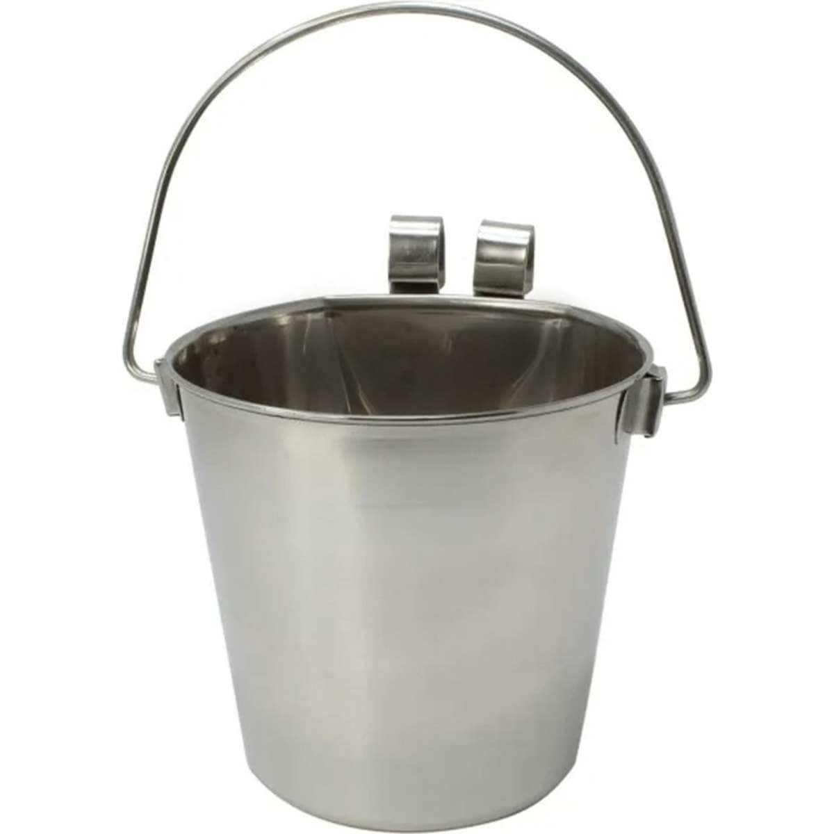 Flat Back Stainless Steel Bucket 9L Woolworths