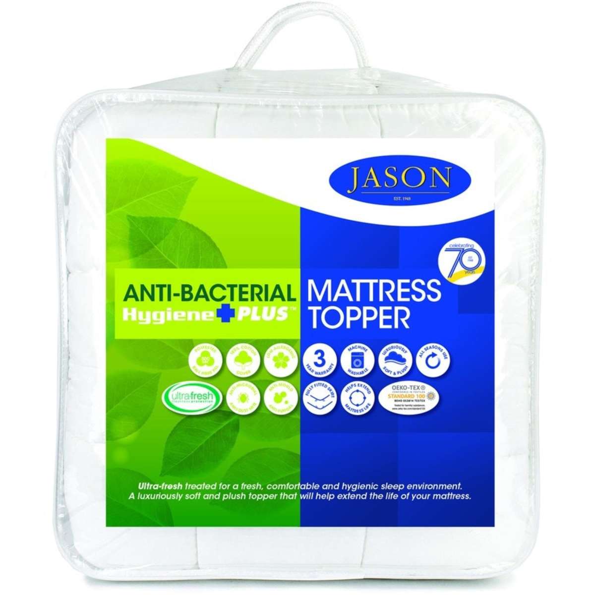 Jason Antibacterial Mattress Topper Double Bed Woolworths