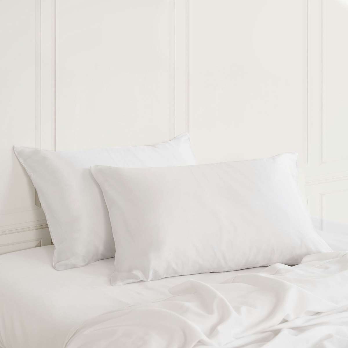 Royal Comfort Mulberry Silk Pillowcase Twin Pack || White | Woolworths