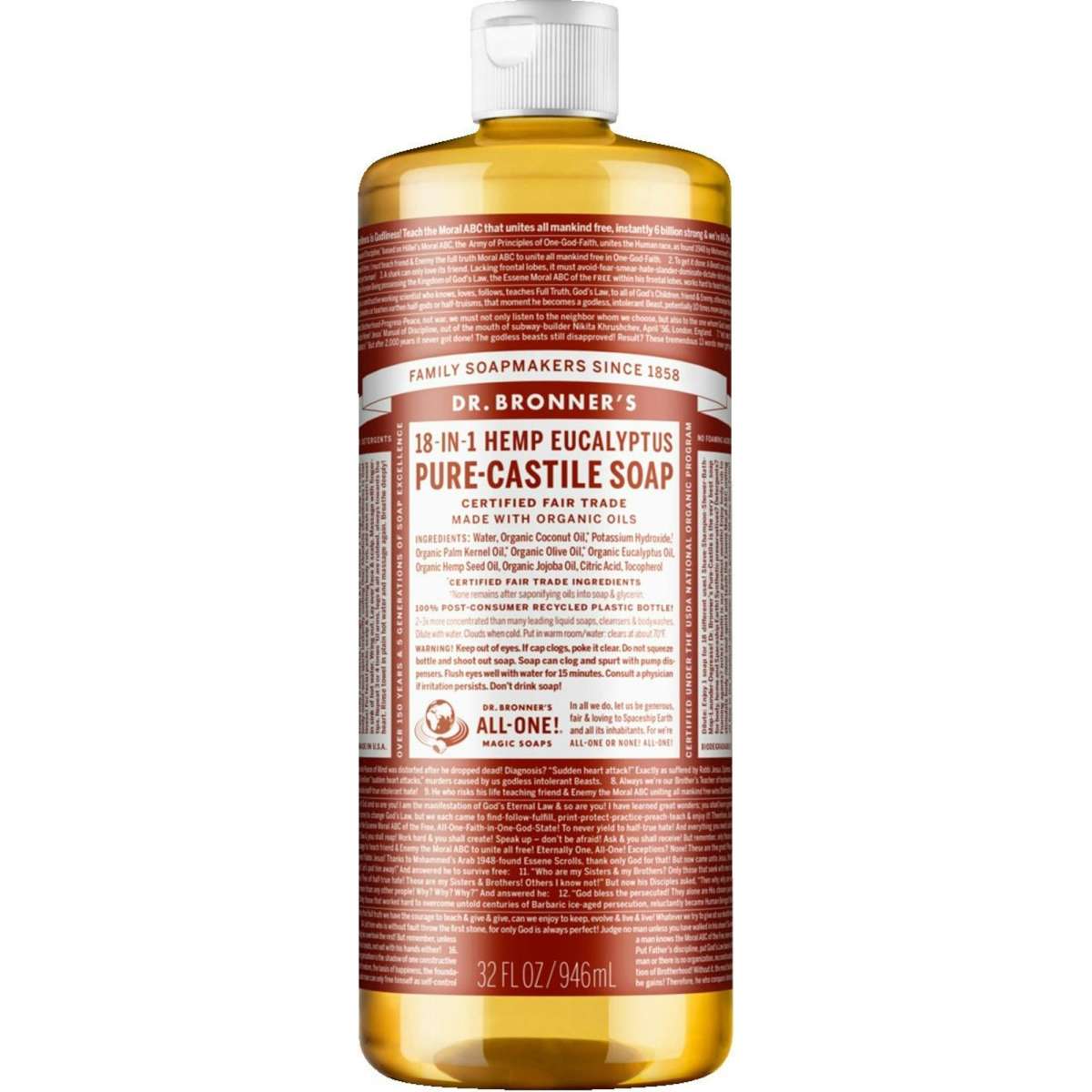 Dr Bronner's Eucalyptus 946ml Woolworths