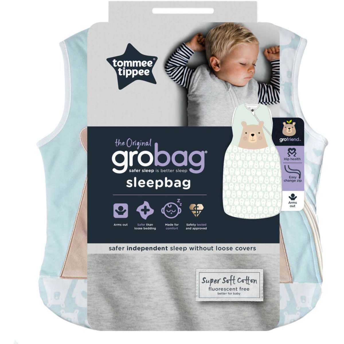 Tommee Tippee Grobag 2.5 TOG Sleepbag 618M Bennie Bear Woolworths