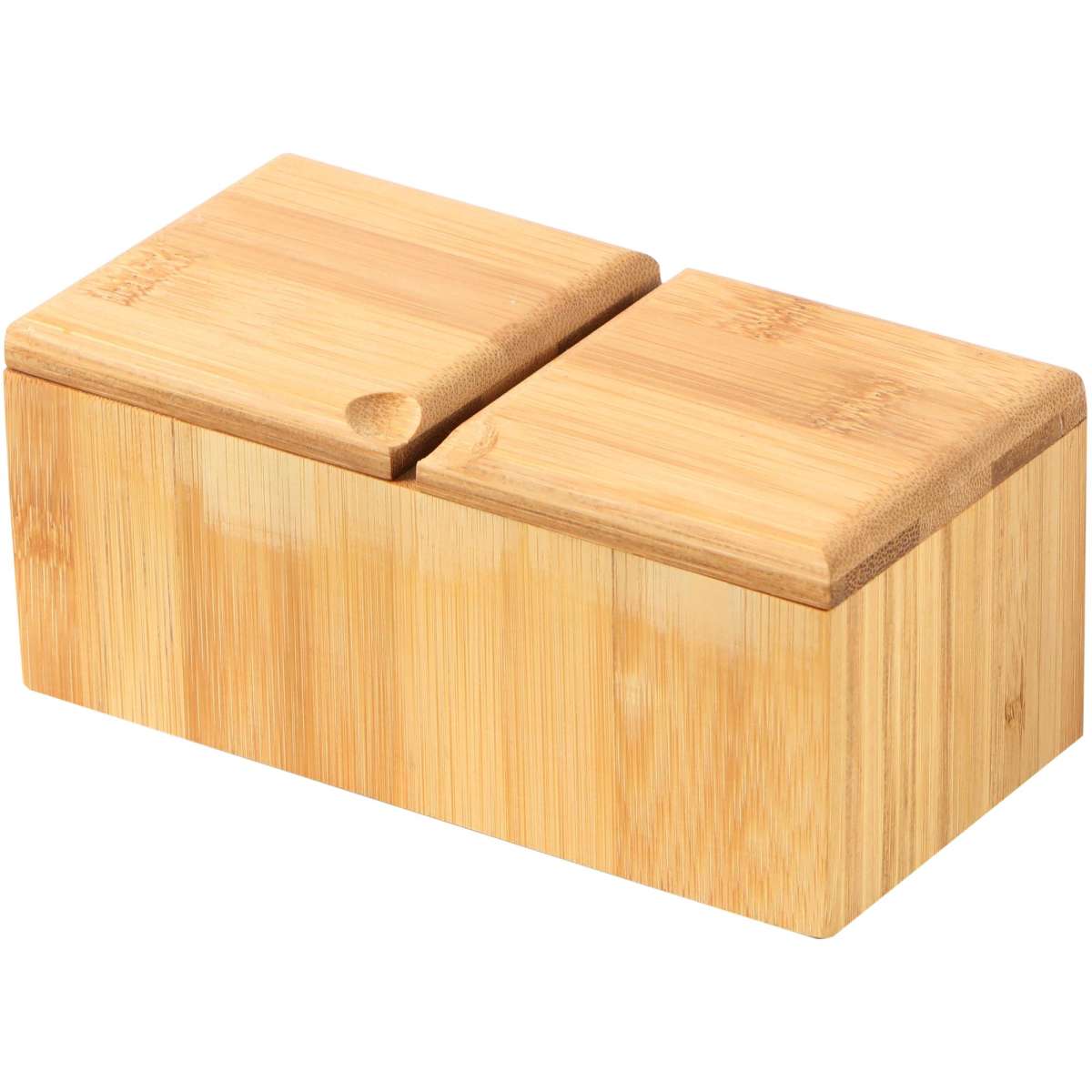Sherwood Home Natural Bamboo Twin Salt and Pepper Spice Box Natural
