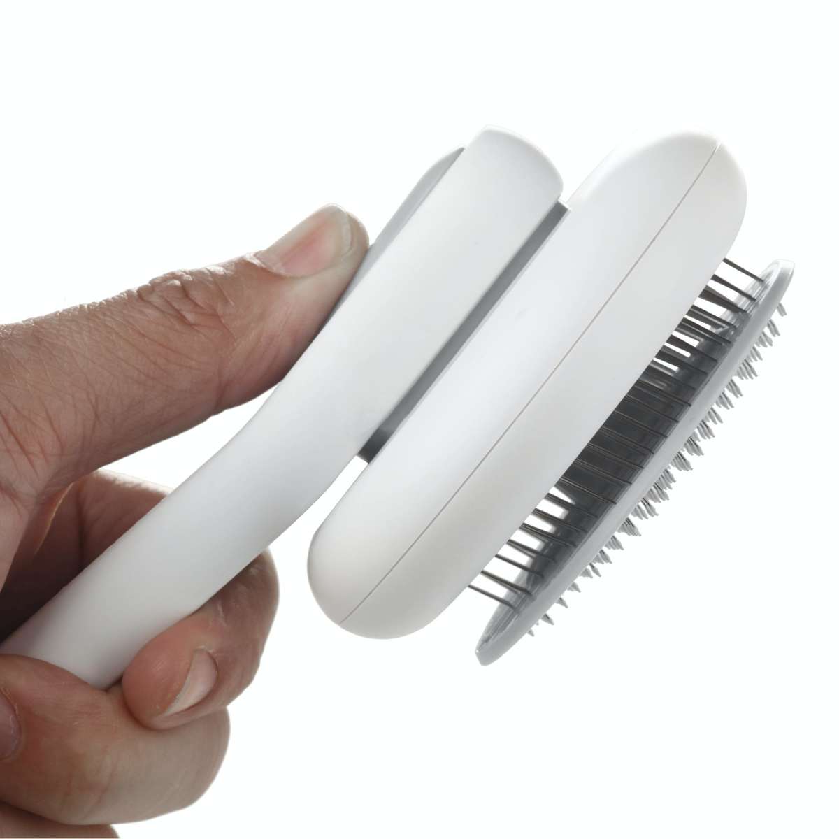 Charlie's Pippa Easy Clean Pet Button Brush Grey Woolworths