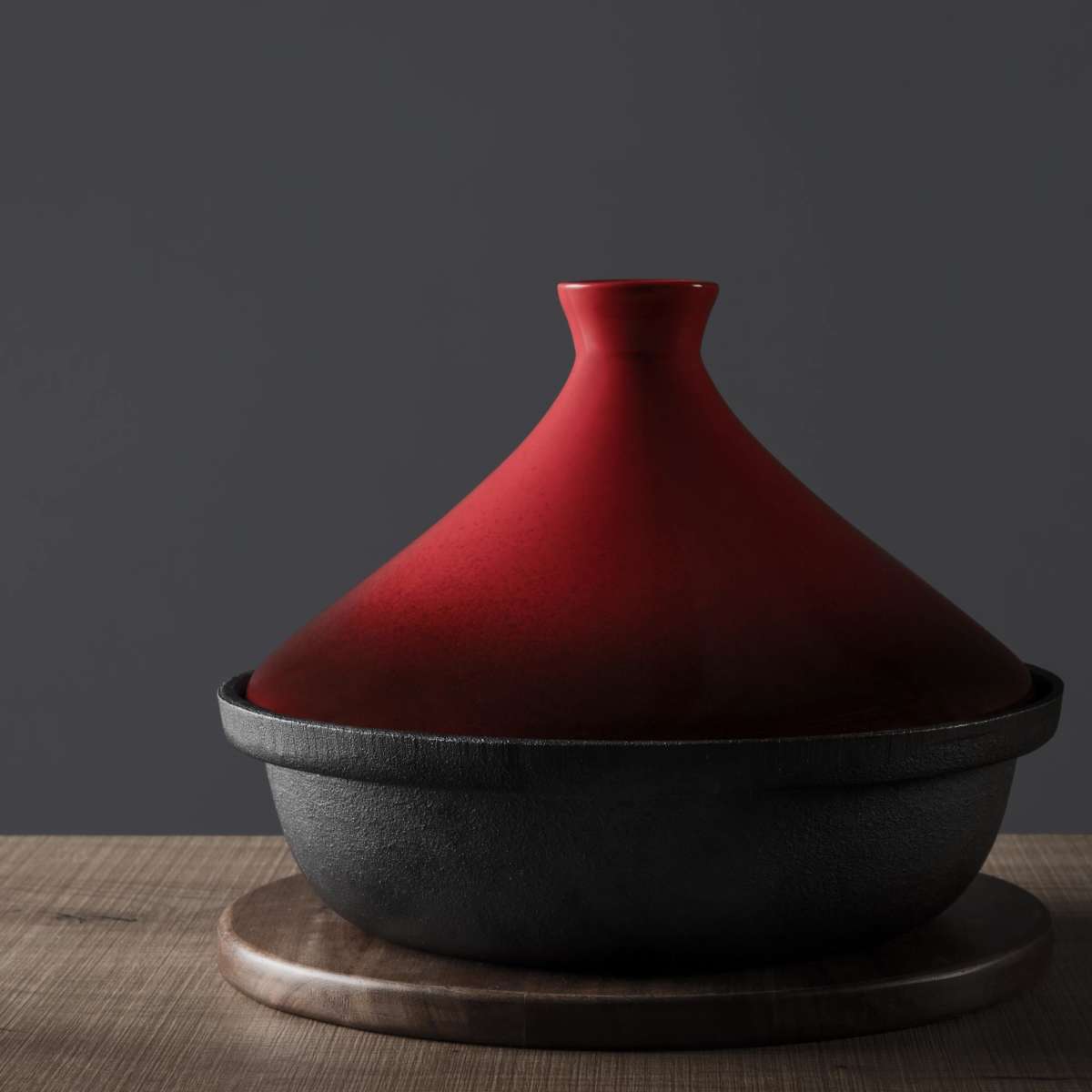 Gourmet Kitchen Cast Iron Tagine Red 25cm Woolworths