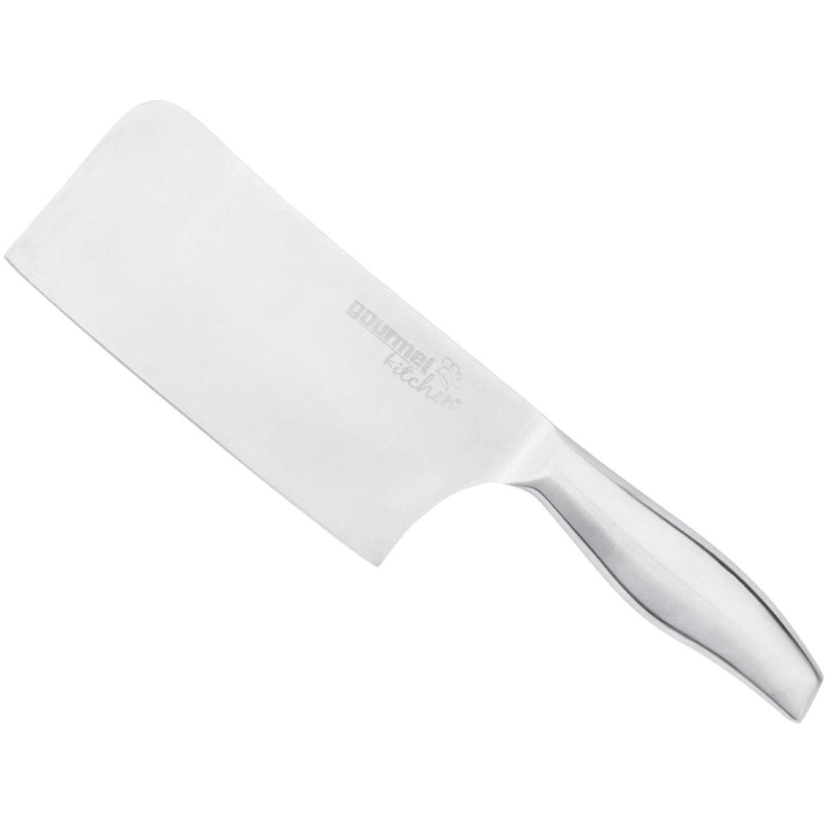 Gourmet Kitchen 2 Piece Stainless Steel Chef Knife Set Santoku and Clever Silver Woolworths