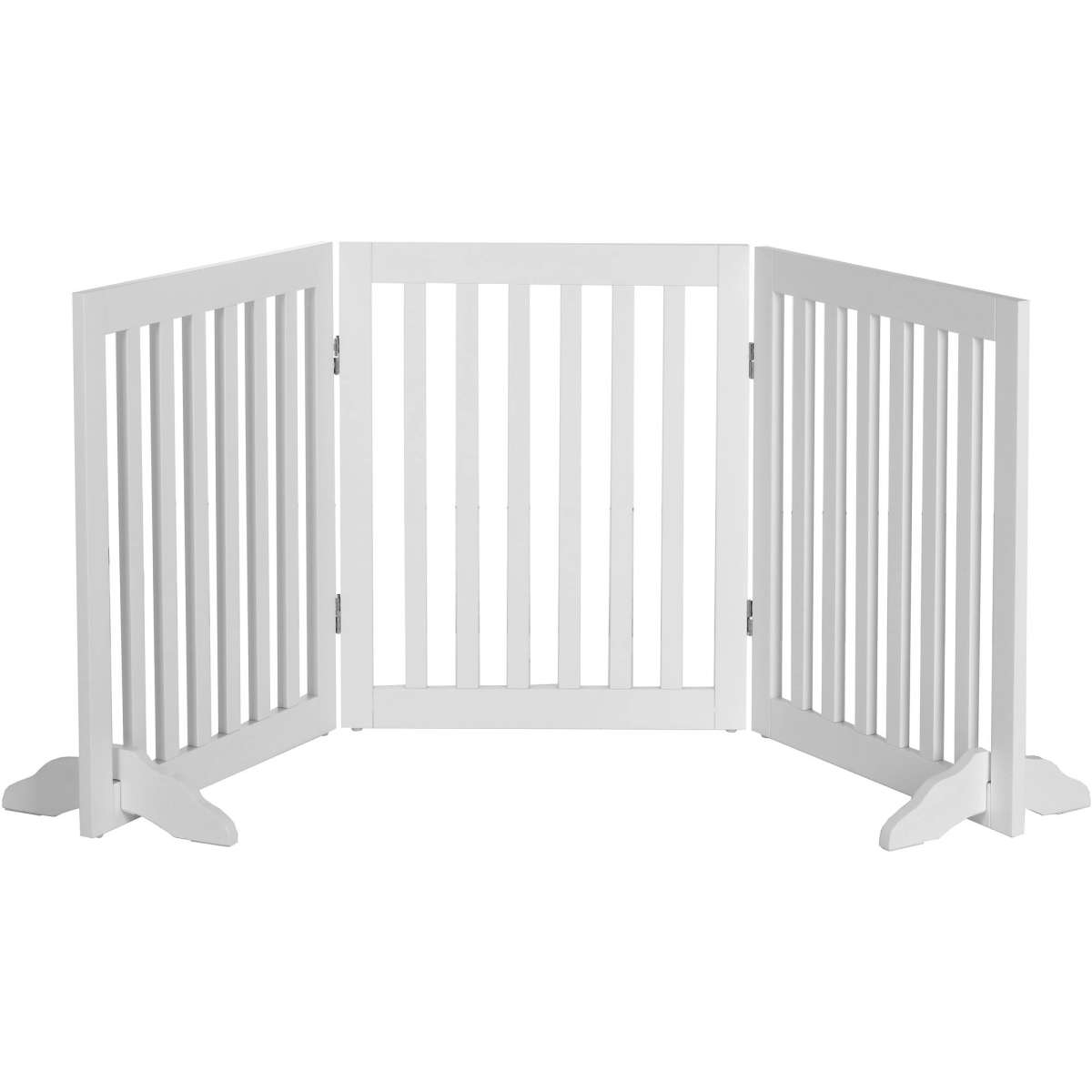 Charlie's Wooden 3 Panel Freestanding Dog Gate White | Woolworths