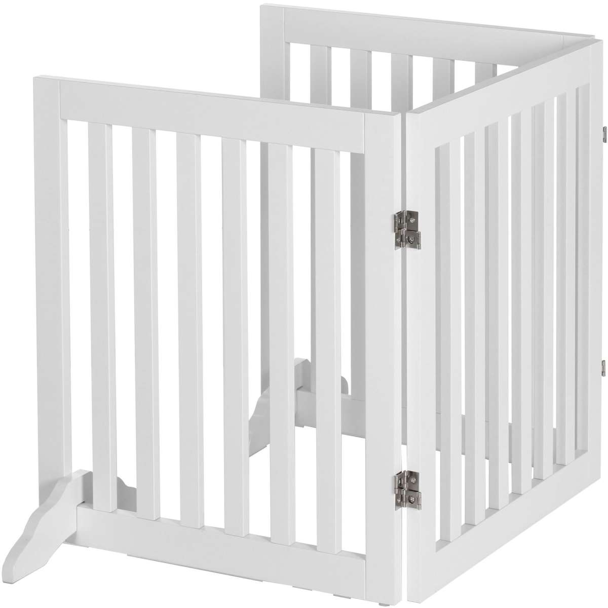 Charlie's Wooden 3 Panel Freestanding Dog Gate White Woolworths