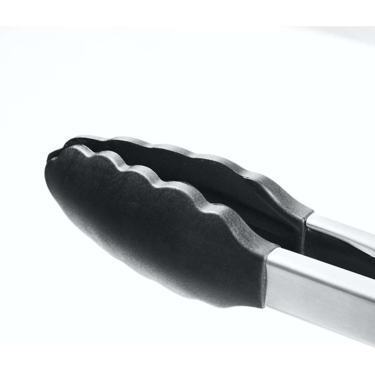 Gourmet Kitchen 12" Stainless Steel & Silicone Heat Resistant Tongs Red