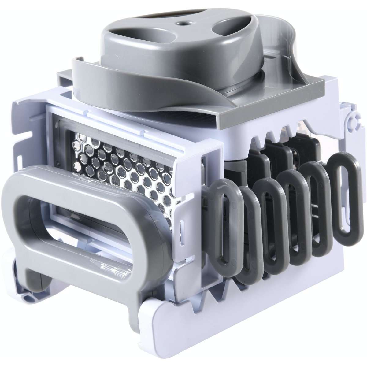 Gourmet Kitchen 6 in 1 Mandoline Chopper & Slicer Grey & White