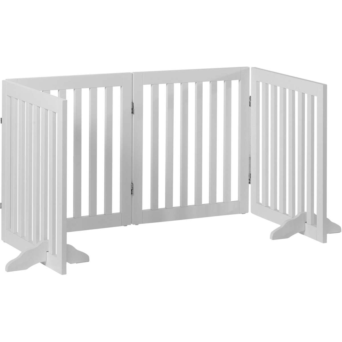 Charlie's Wooden 4 Panel Freestanding Dog Gate White Woolworths