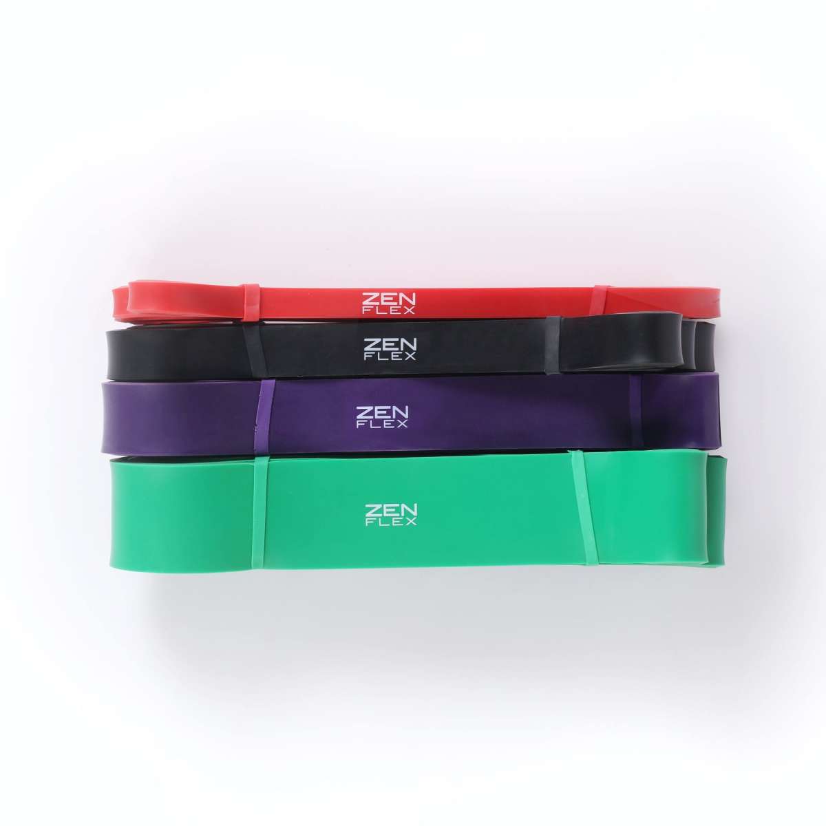 ZEN FLEX Fitness Rubber Workout Resistance Bands - Set of 4 | Woolworths