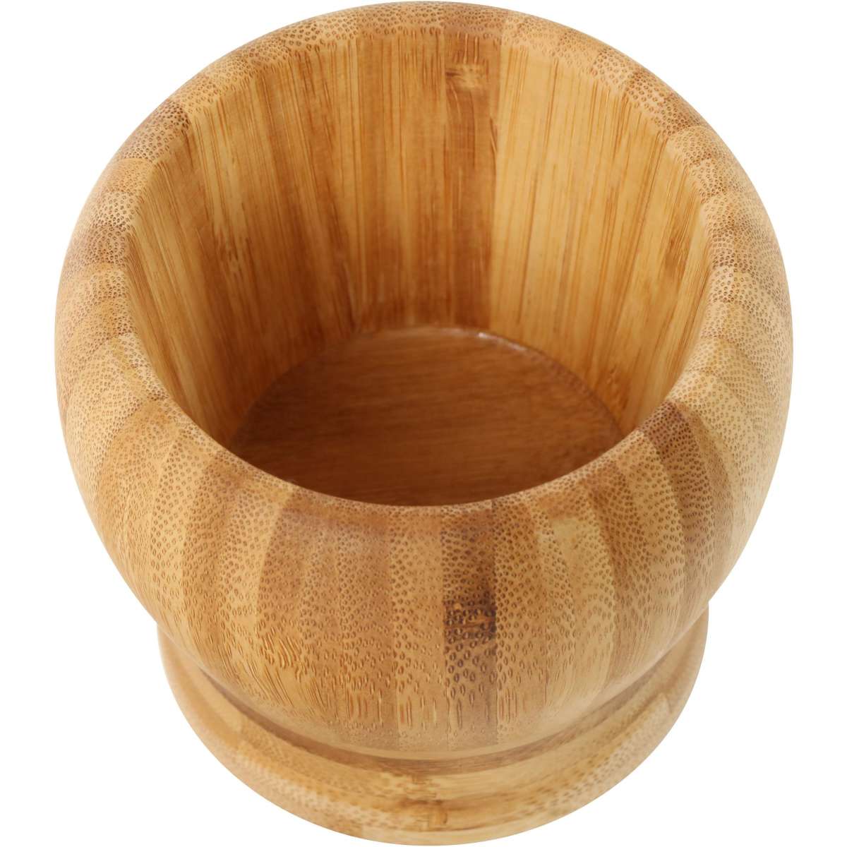 Gourmet Kitchen Natural Bamboo Mortar and Pestle Natural 10x10x8