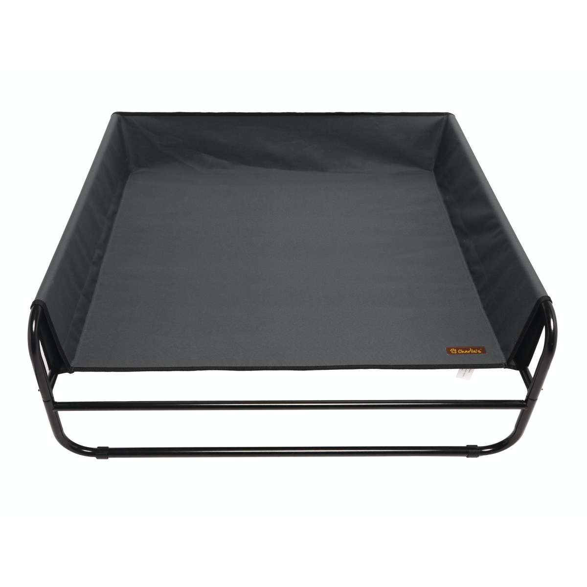 Charlie's High Walled Outdoor Trampoline Dog Bed Black Large Woolworths