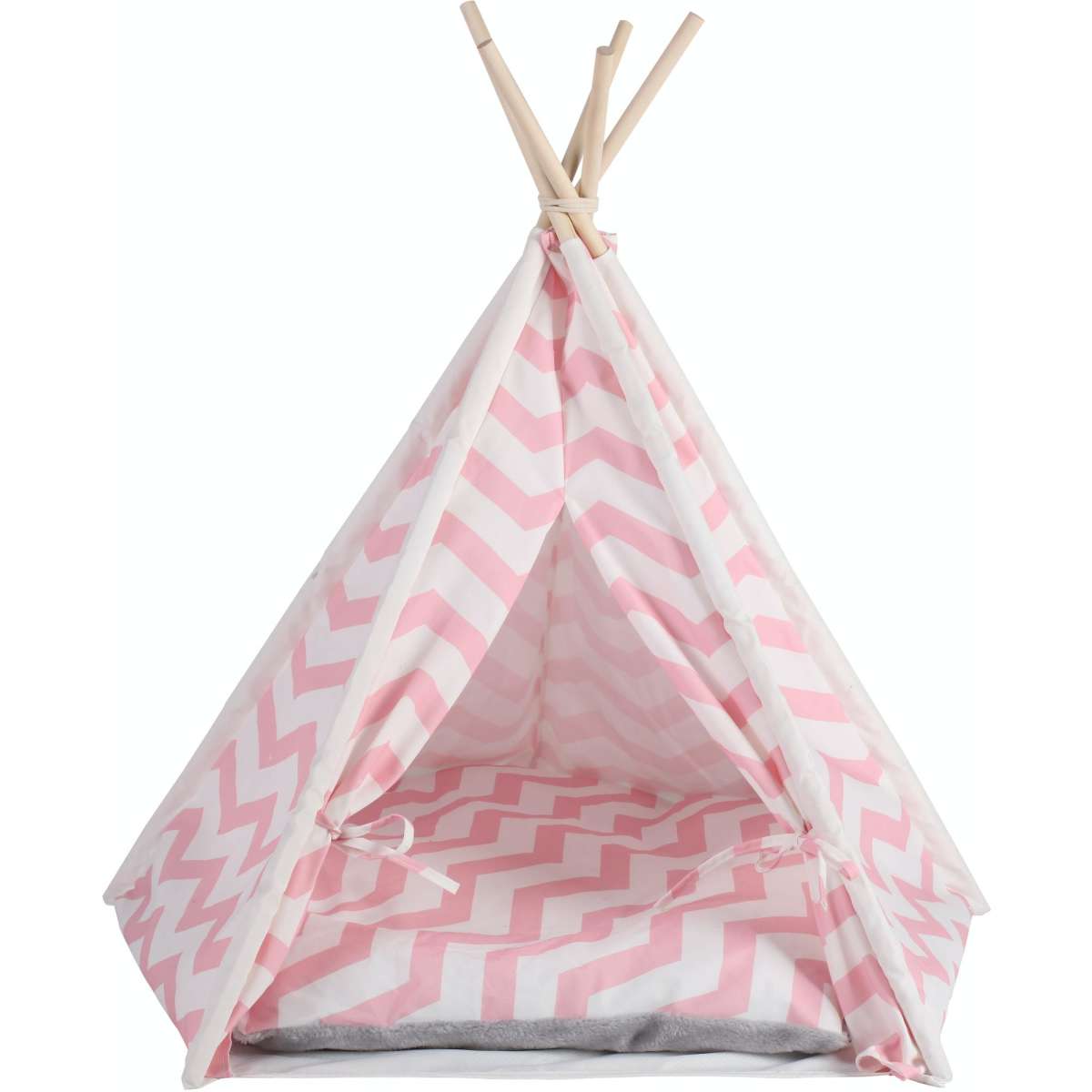 Charlie's Pet Tipi Tent Zig Zag - Pink 