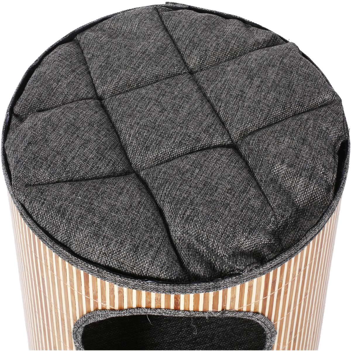 Charlie's Deluxe Bamboo Cat Barrel Scratcher Small Two Hole Woolworths