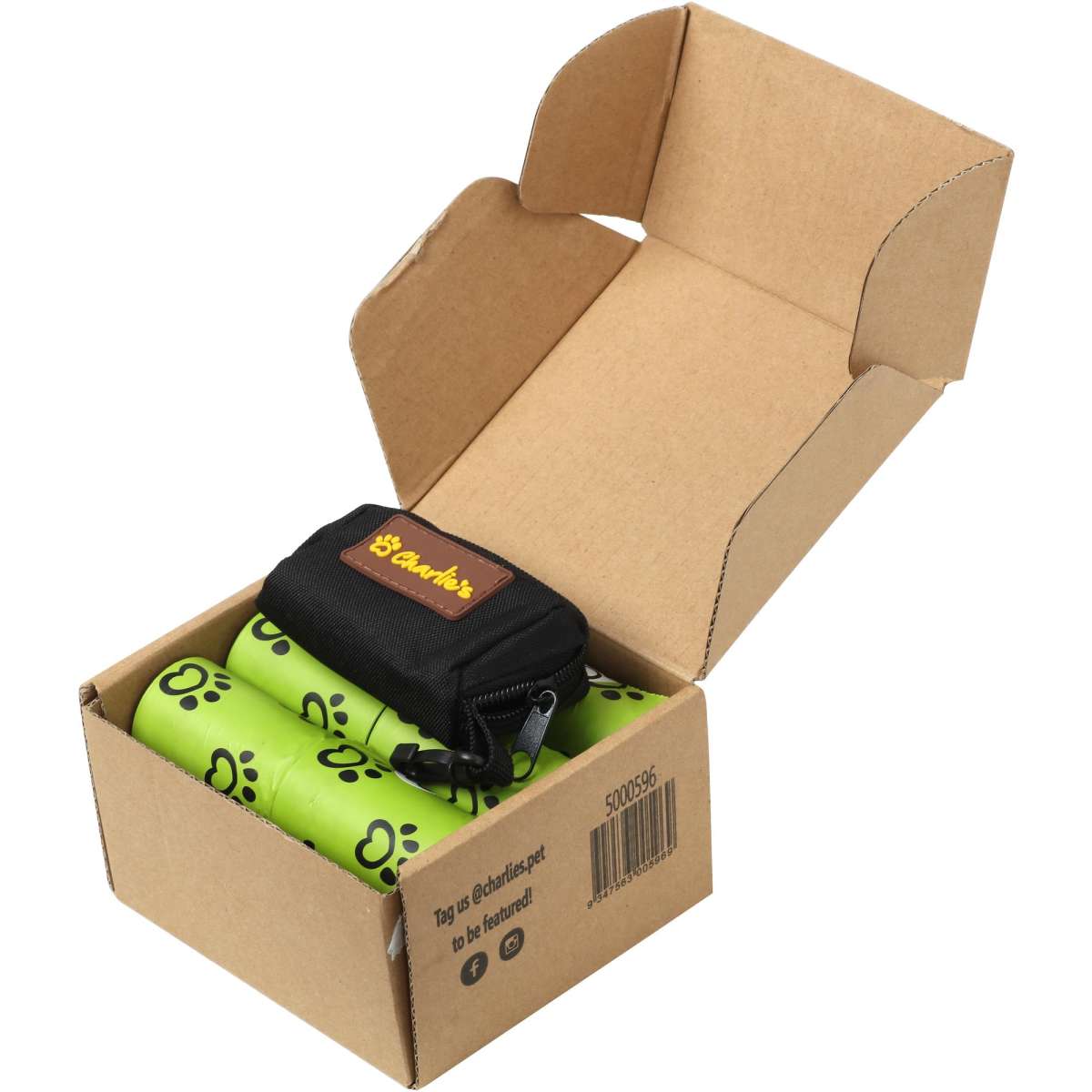 Charlie's Biodegradable Dog Poo Bag With Free Bag Dispenser 240 Bags