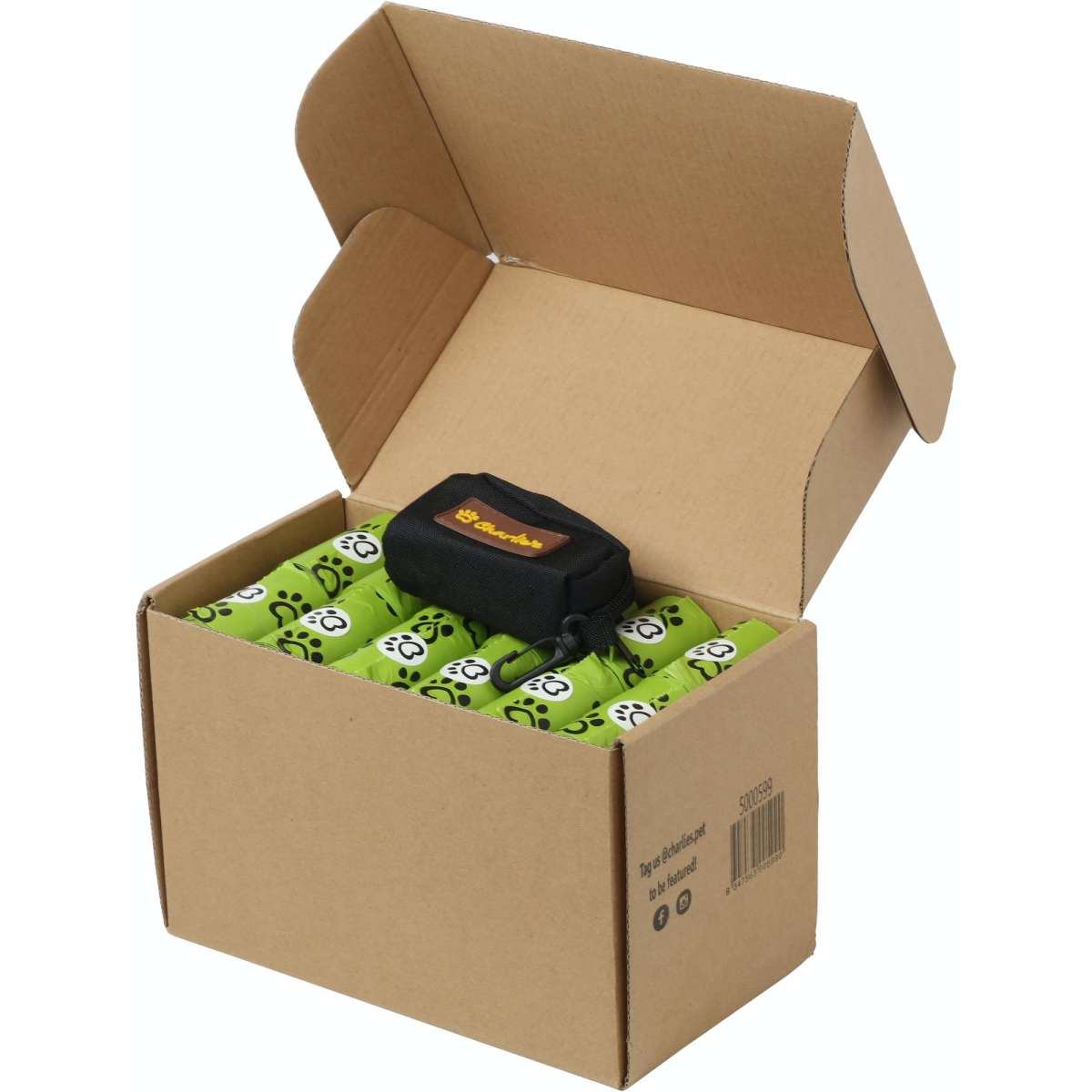 Charlie's Biodegradable Dog Poo Bag With Free Bag Dispenser 960 Bags