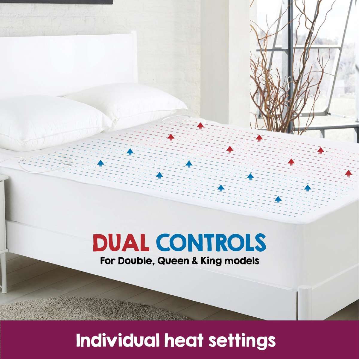 Luxor Linen Fully Fitted Premium Electric Heated Blanket King Size