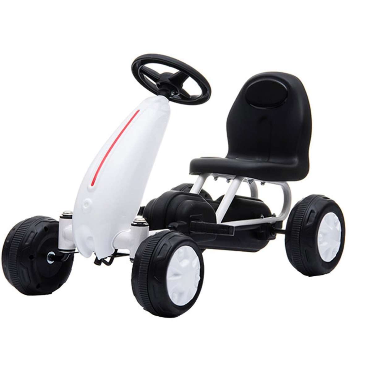 Pedal Ride On Go Kart 18 Months+ - White | Woolworths