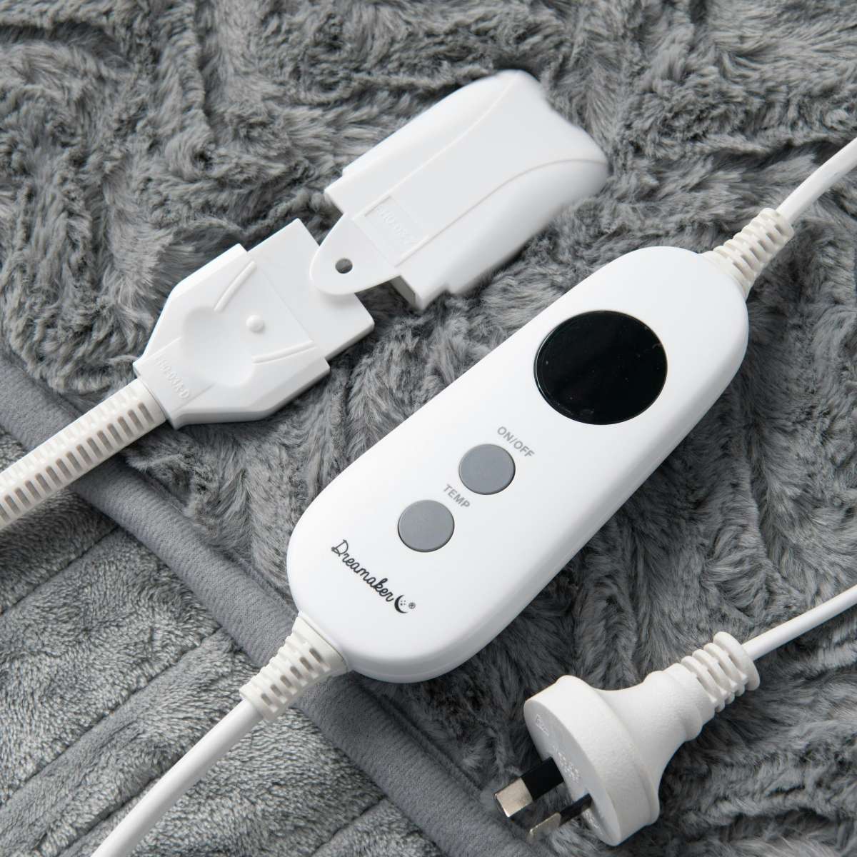 Dreamaker 500Gsm Faux Fur Heated Throw Silver 160x120cm Woolworths