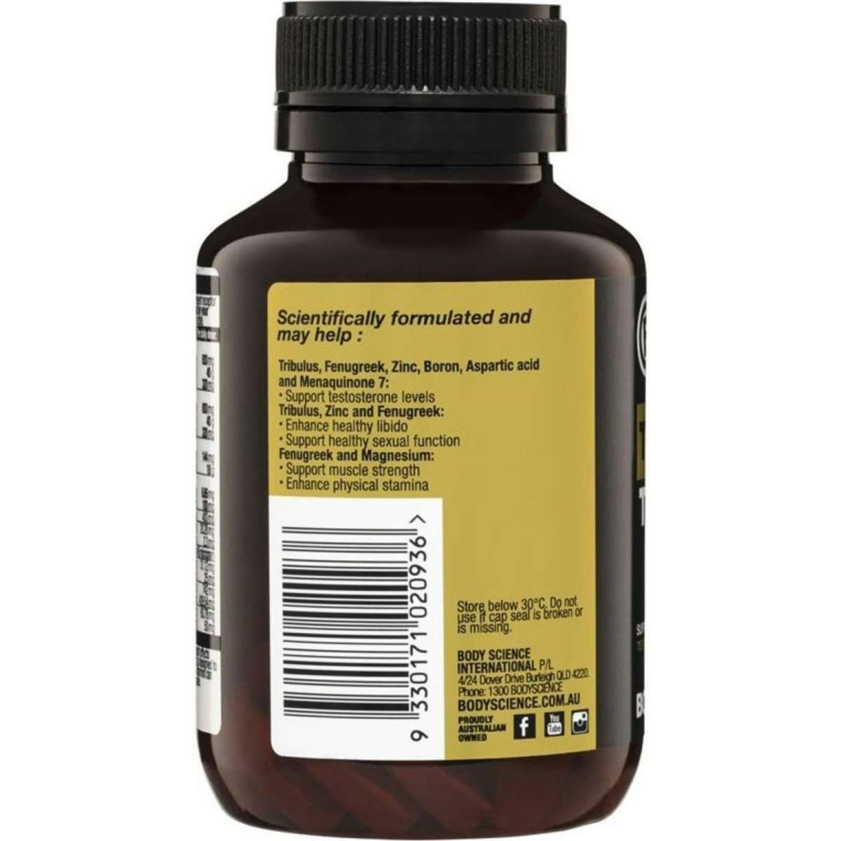 BSc Body Science Triandrobol Test Alpha Series 60tablets Woolworths