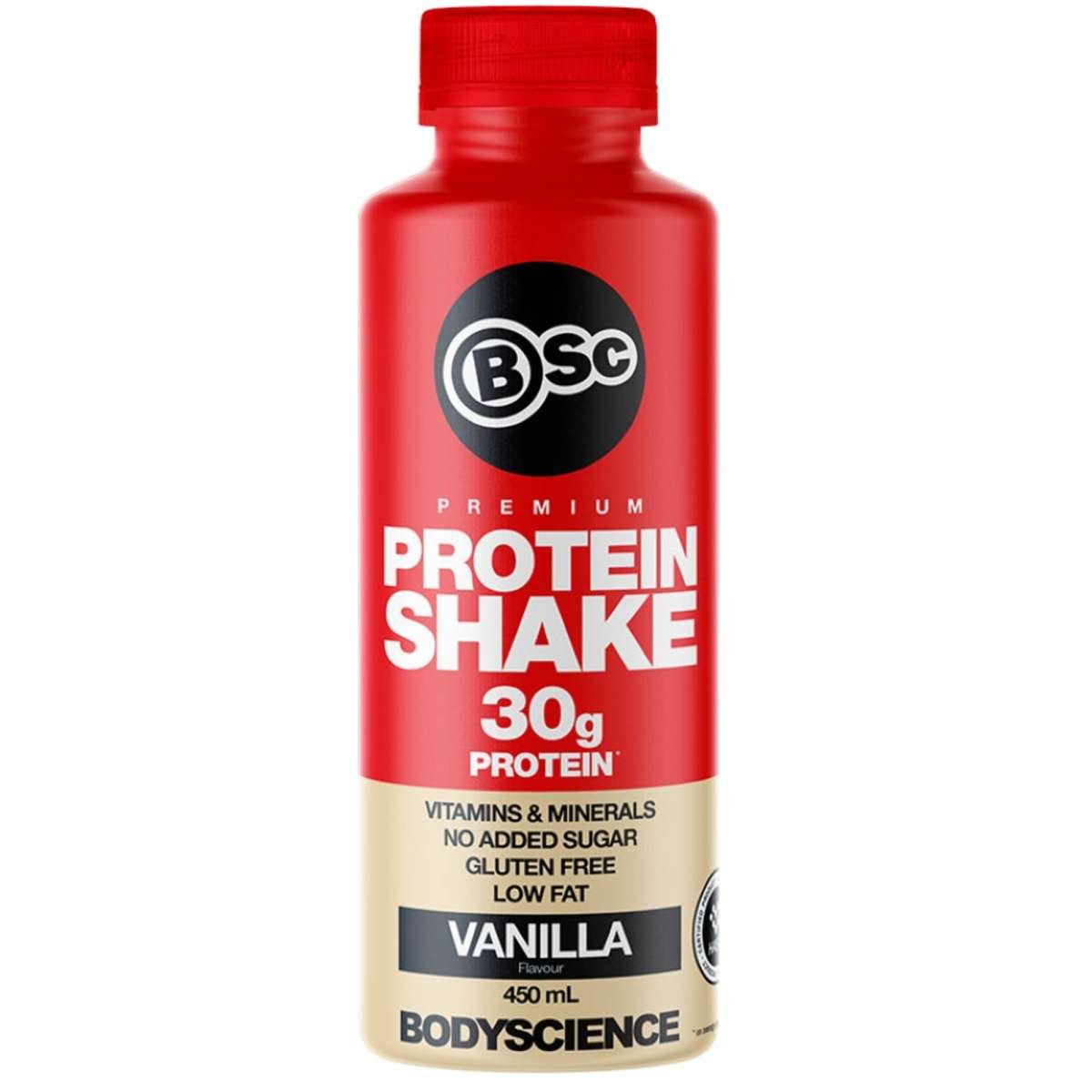 BSc Body Science RTD Premium Protein Shake Vanilla 450ml Woolworths