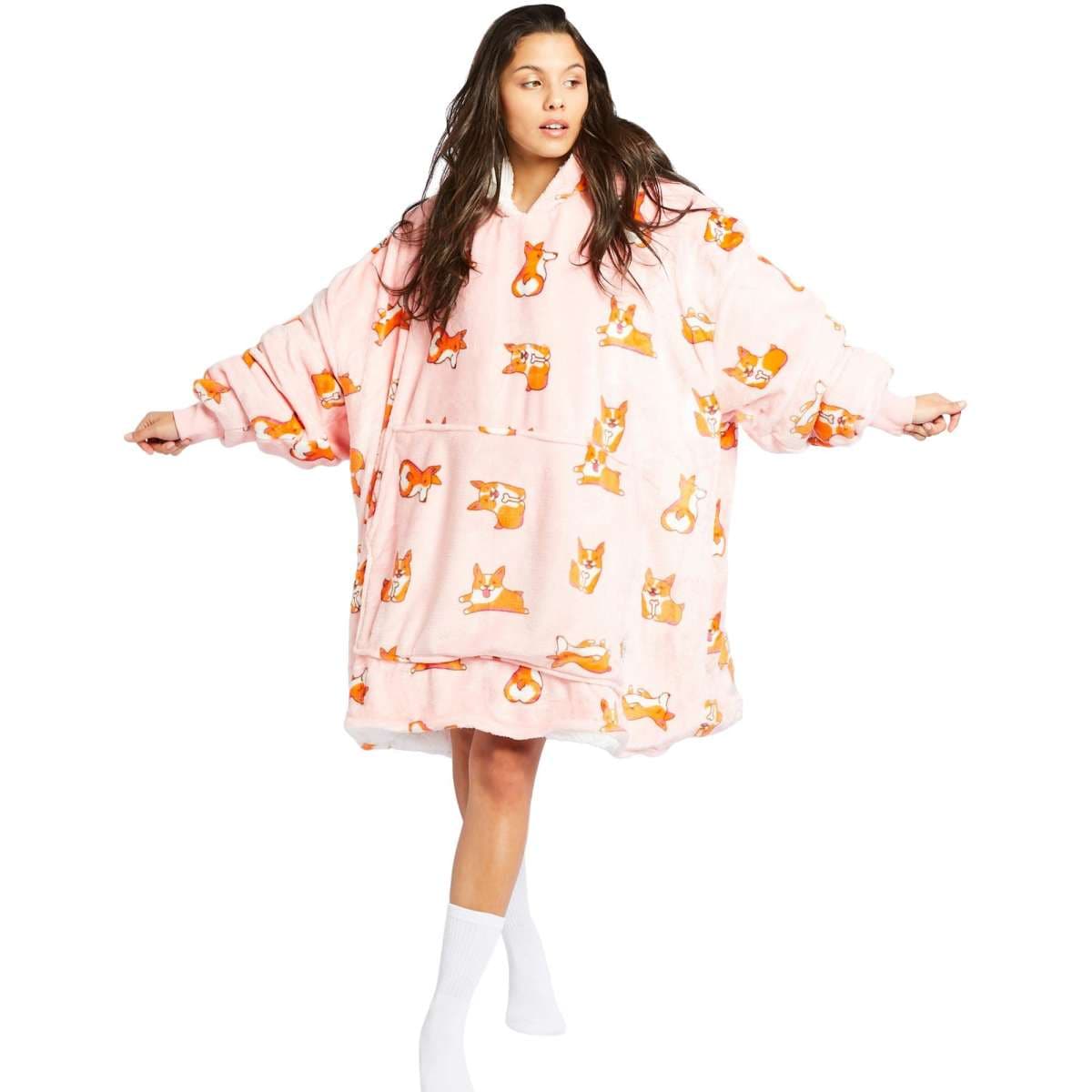 The Oodie Wearable Blanket Hoodie Adult Size Woolworths