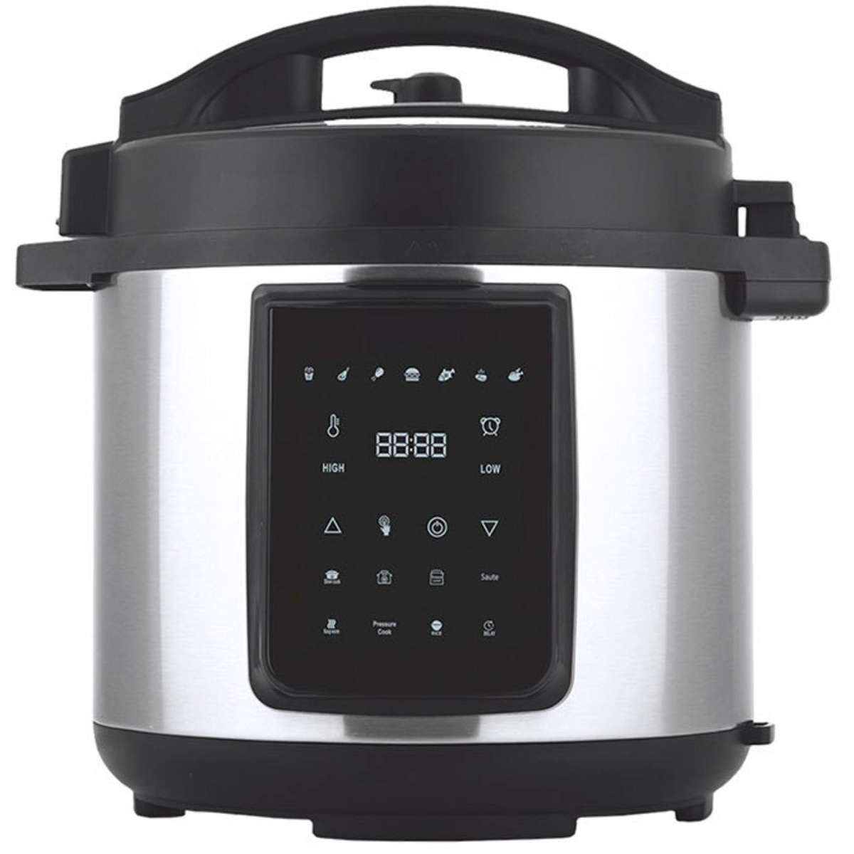 Healthy Choice Pressure Cooker Silver 6L Woolworths