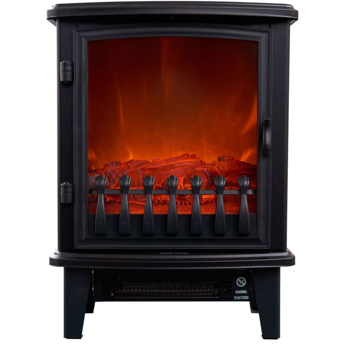 Heller 1800W Electric Fireplace Heater Black Woolworths