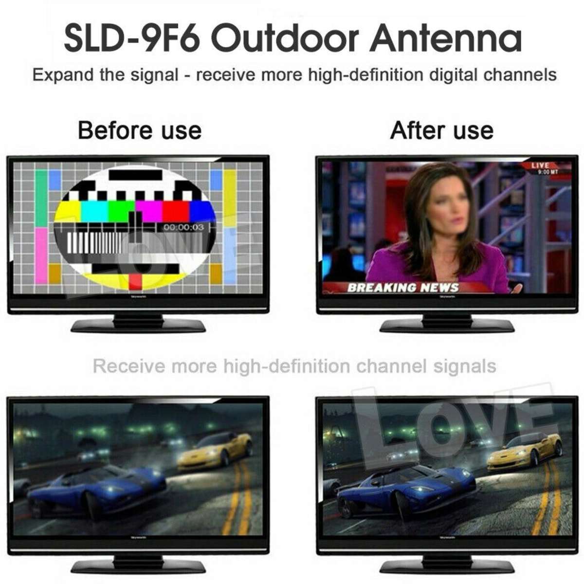 Tavice Outdoor Digital TV Antenna Aerial UHF VHF FM Woolworths