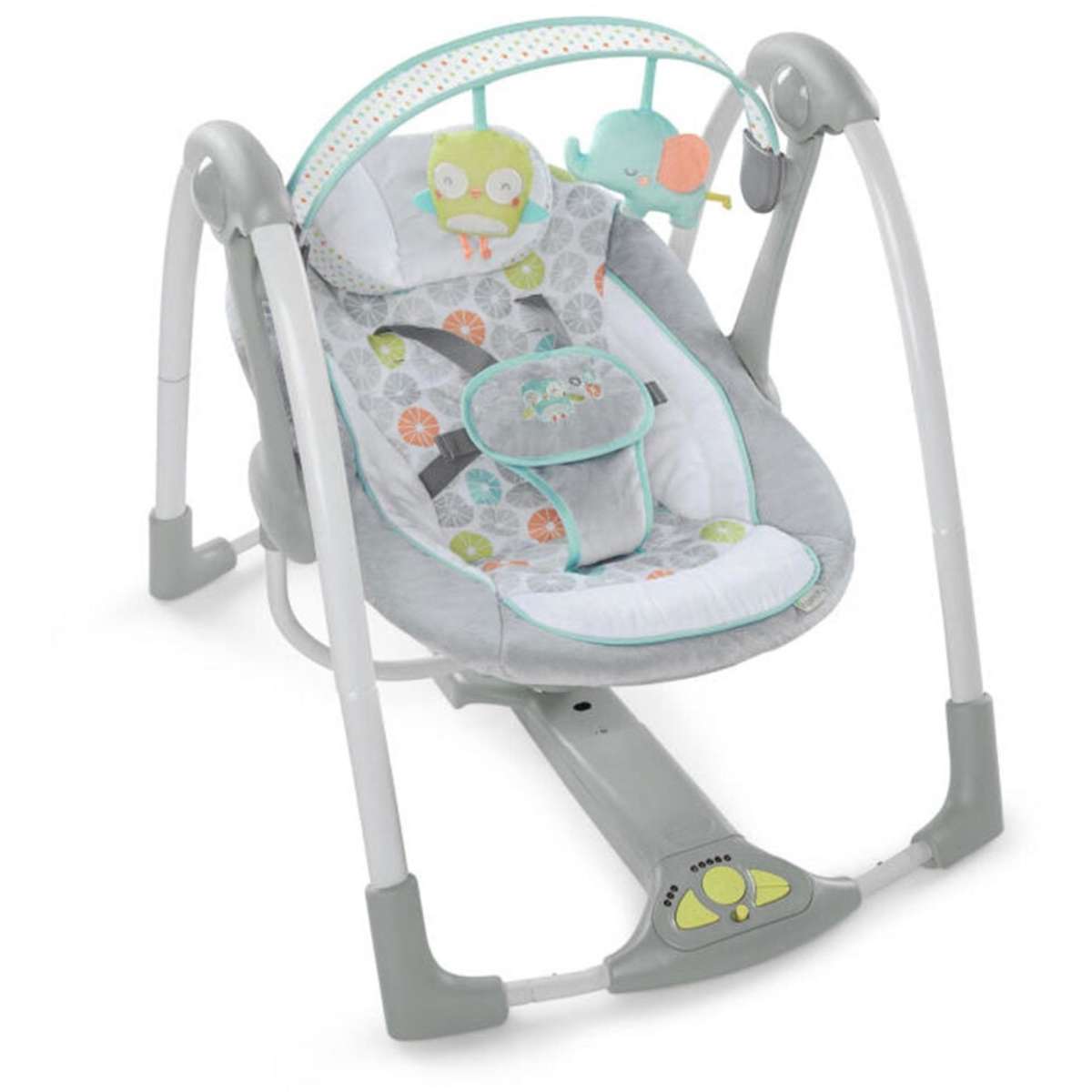 Ingenuity Swing & Go Portable Swing Hugs & Hoots Woolworths