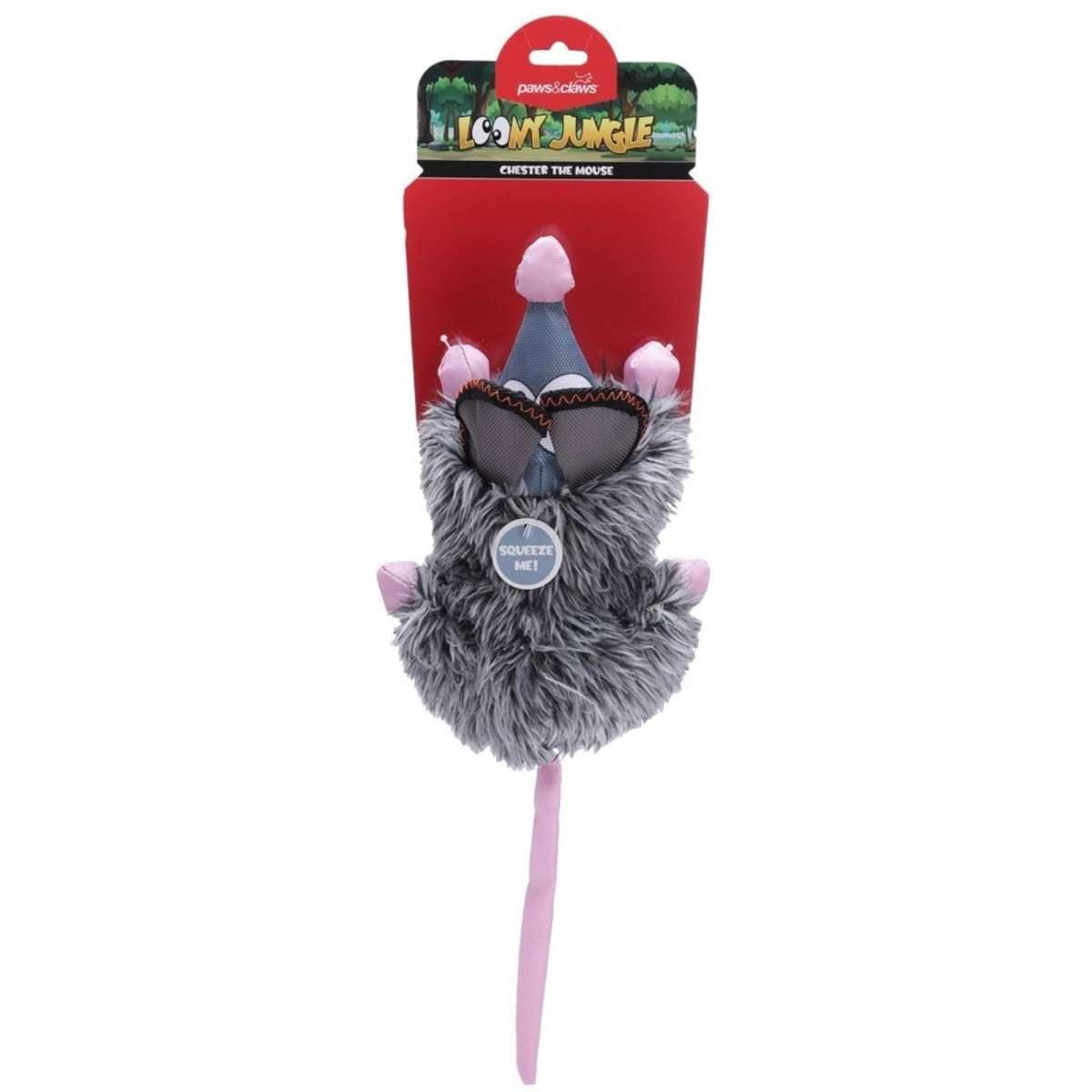 Paws & Claws Loony Jungle Dog/Pet Plush Toy Assorted 23cm Woolworths