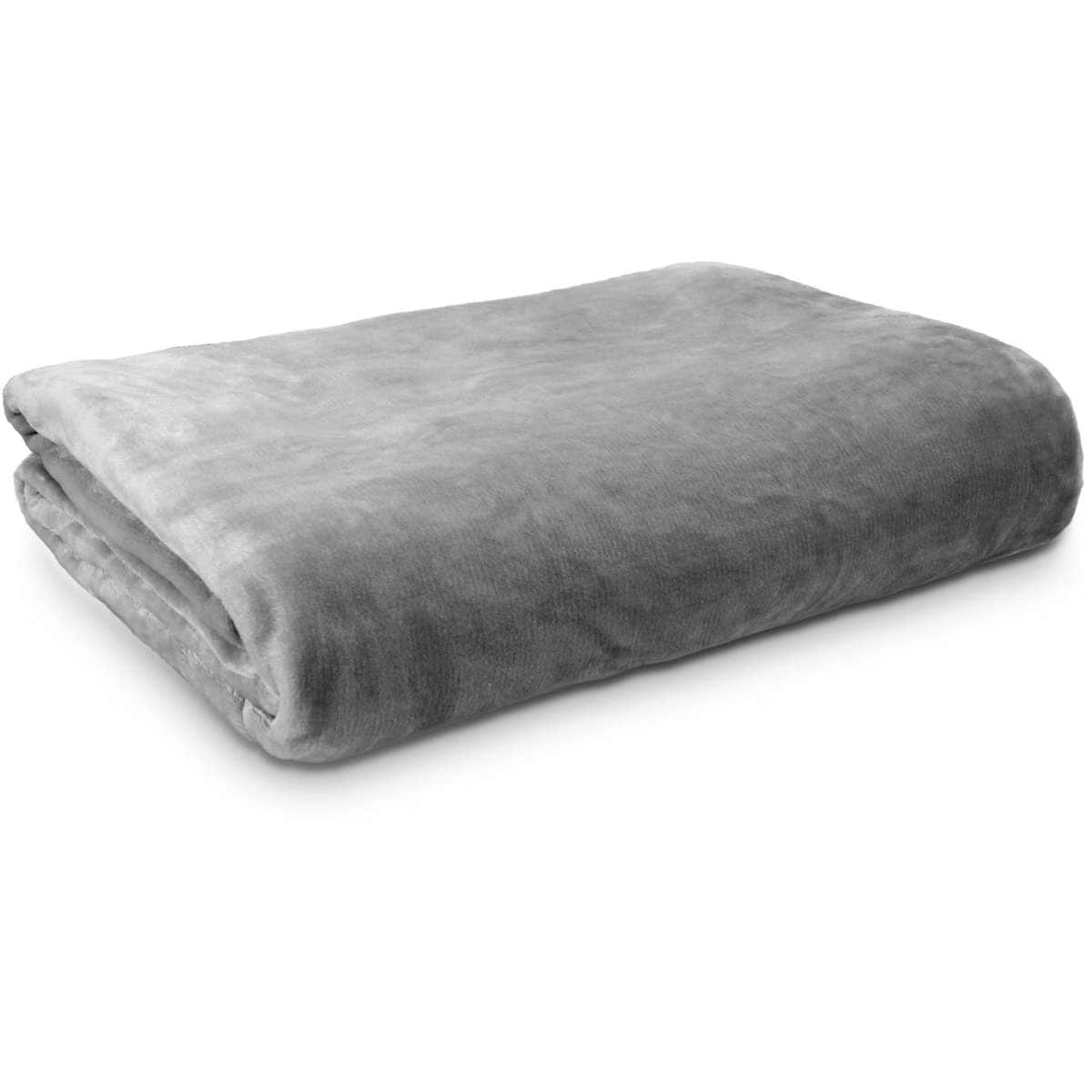 Ardor Boudoir Lucia Luxury Plush Velvet Blanket Queen Bed Silver