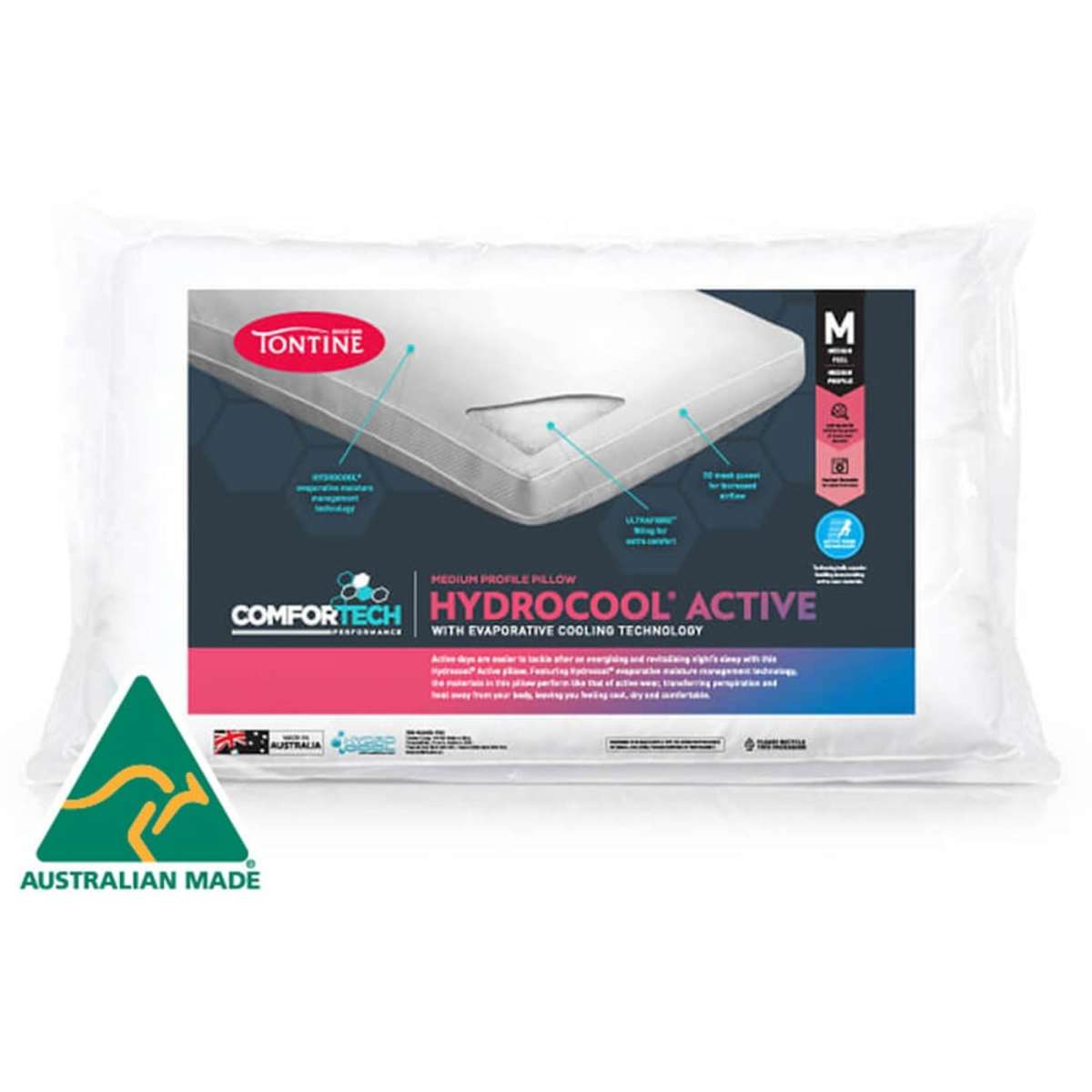 Tontine Comfortech Hydrocool® Active Pillow Medium Woolworths