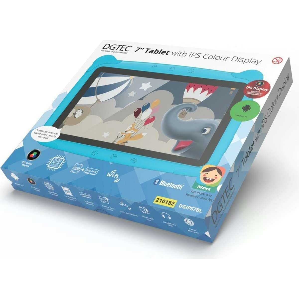 DGTEC 7" Tablet with IPS Colour Display in Blue Woolworths