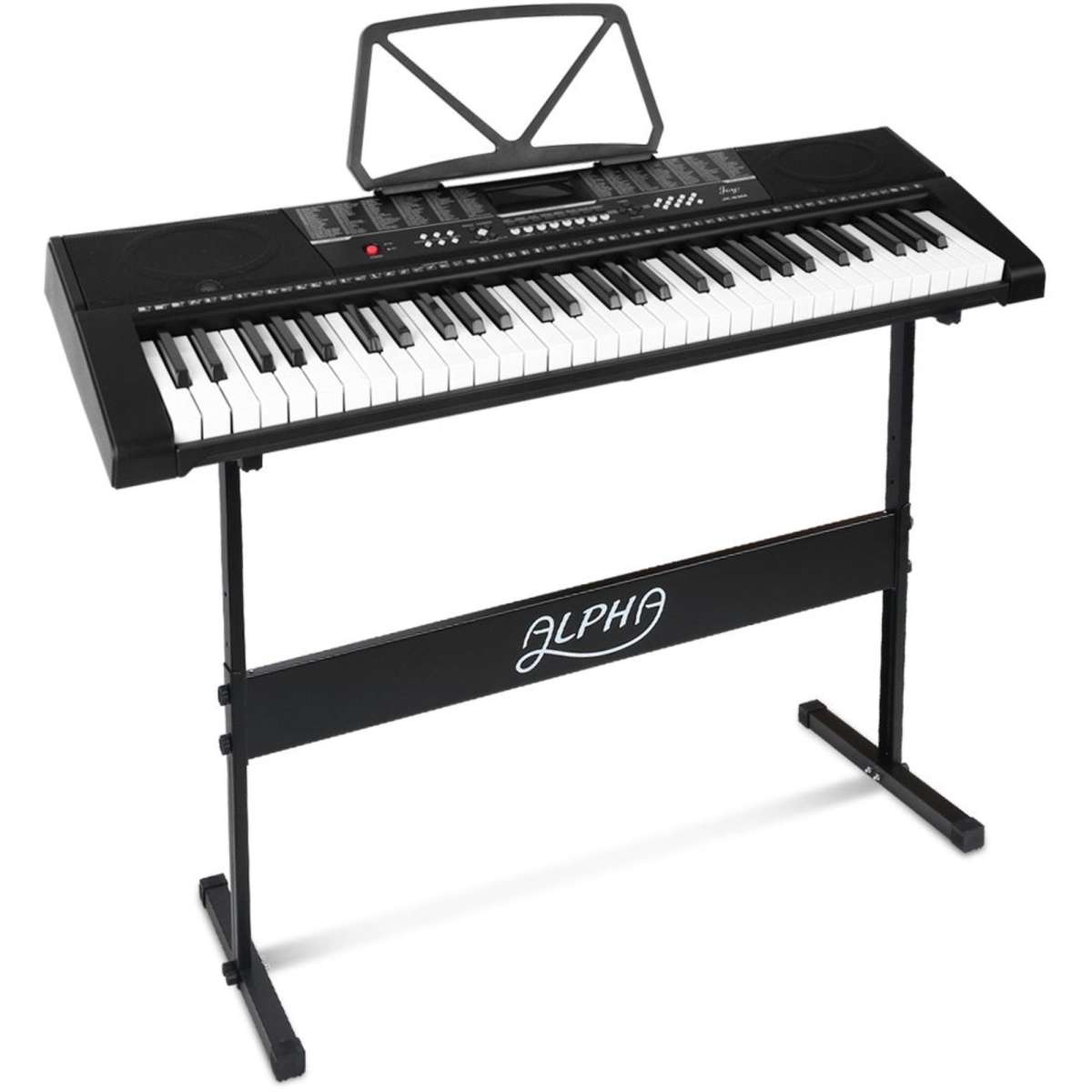 Alpha 61 Keys Electronic Piano Keyboard Digital Electric w/ Stand Sound
