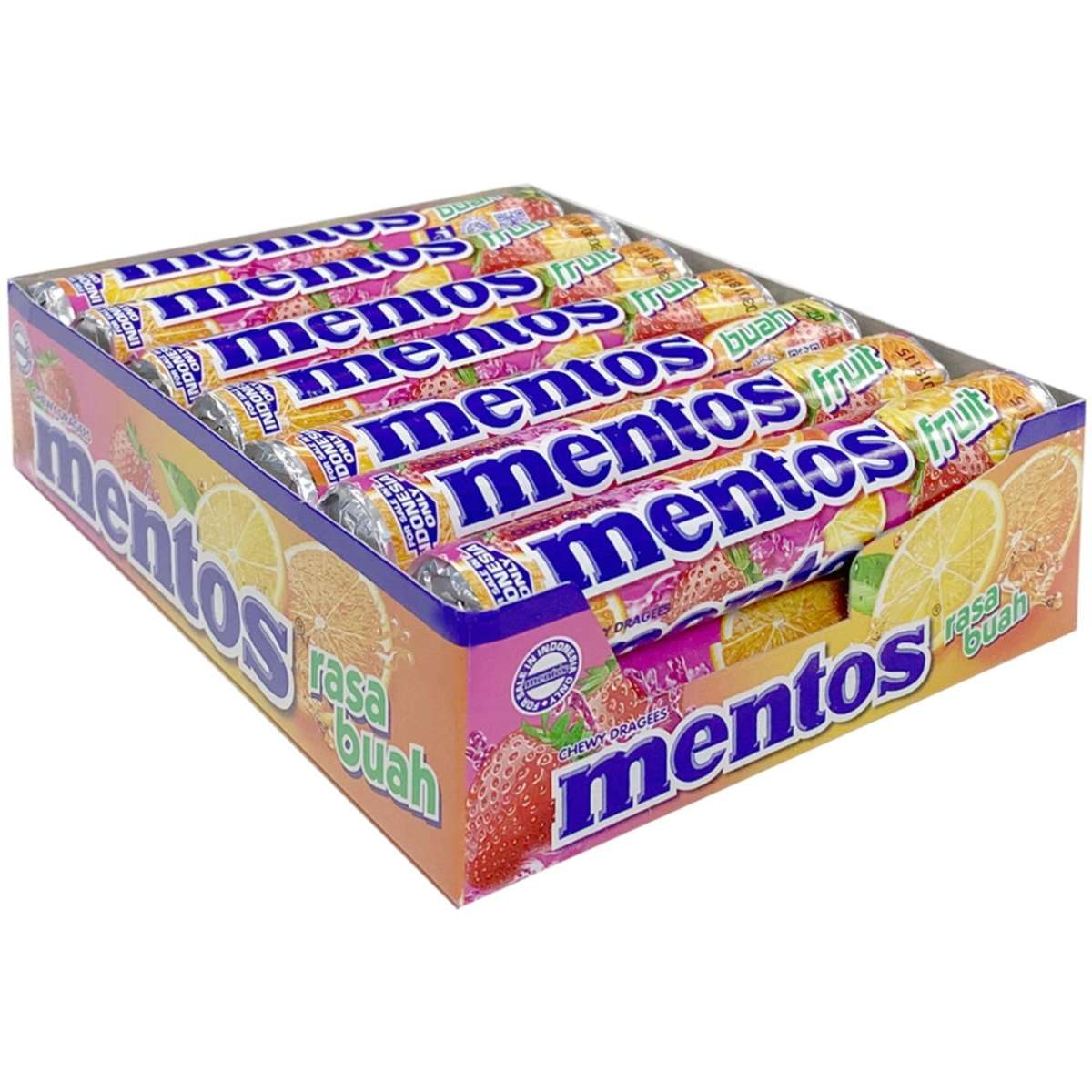 Mentos Roll Pack Fruity 14PK Woolworths
