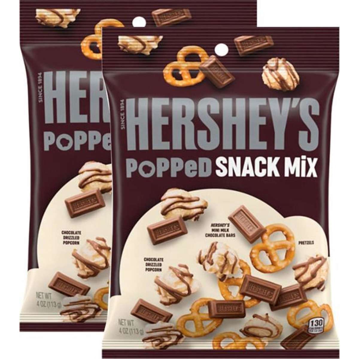 Hersheys Popped Snack Mix Bag 113g 2PK Woolworths