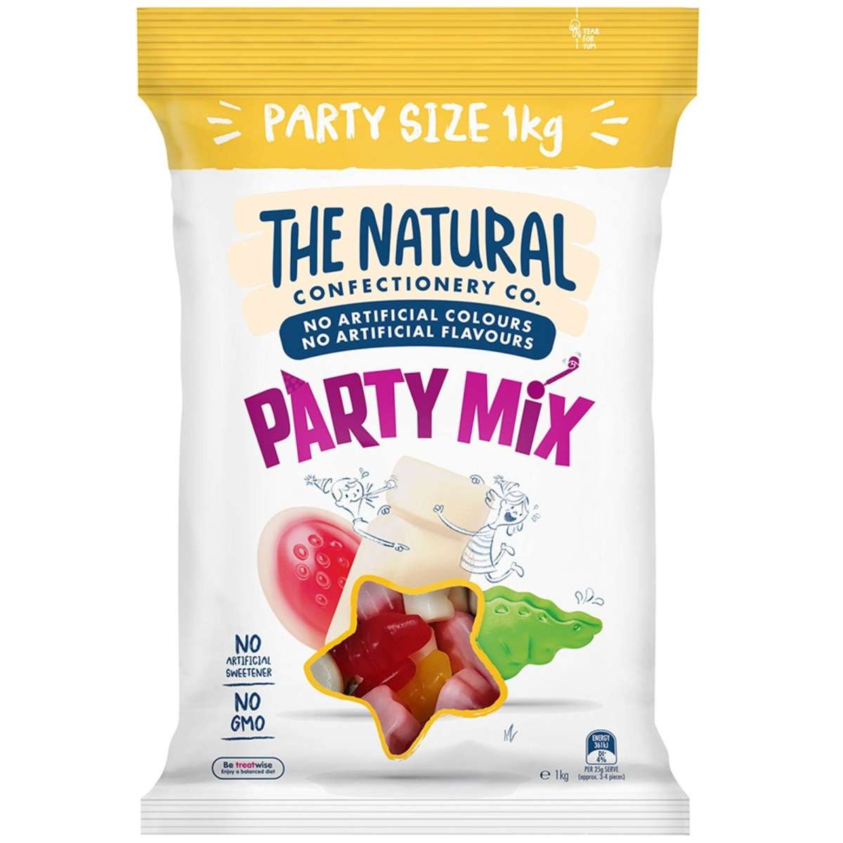 The Natural Confectionery Co. 1kg Party Mix Refresh Lollies 2PK ...