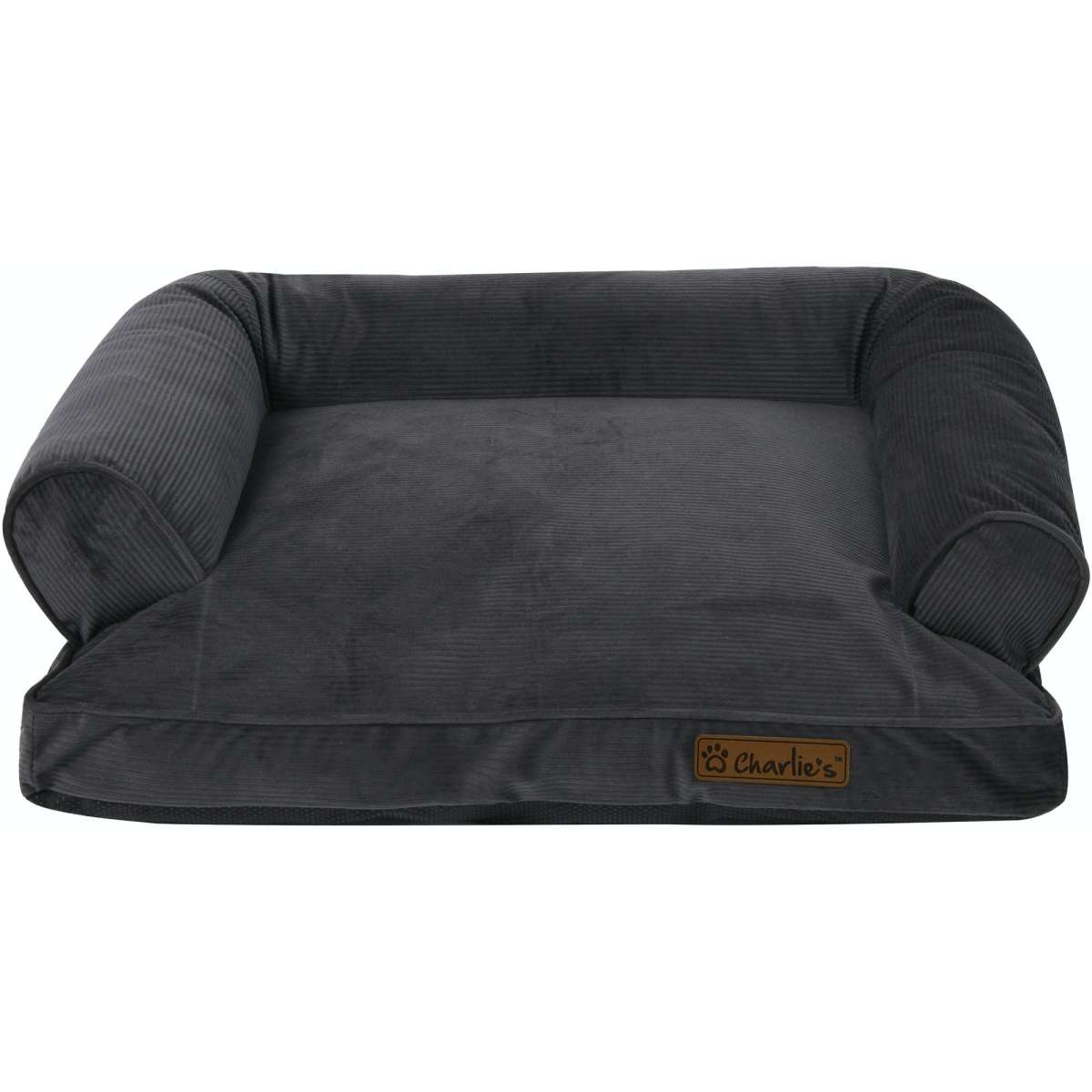 Charlie's Corduroy Dog Sofa Bed Charcoal Small Woolworths