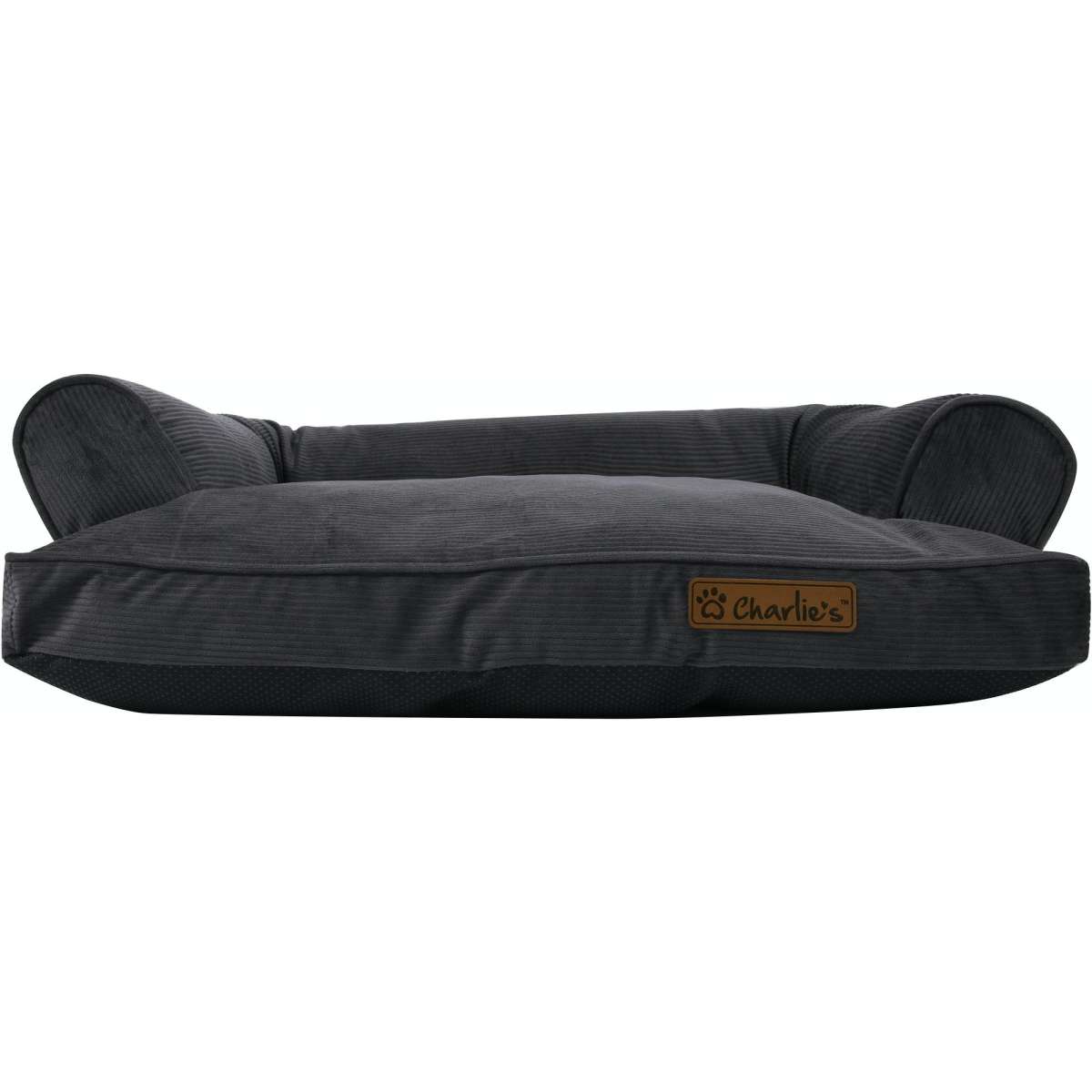 Charlie's Corduroy Dog Sofa Bed Charcoal Small Woolworths