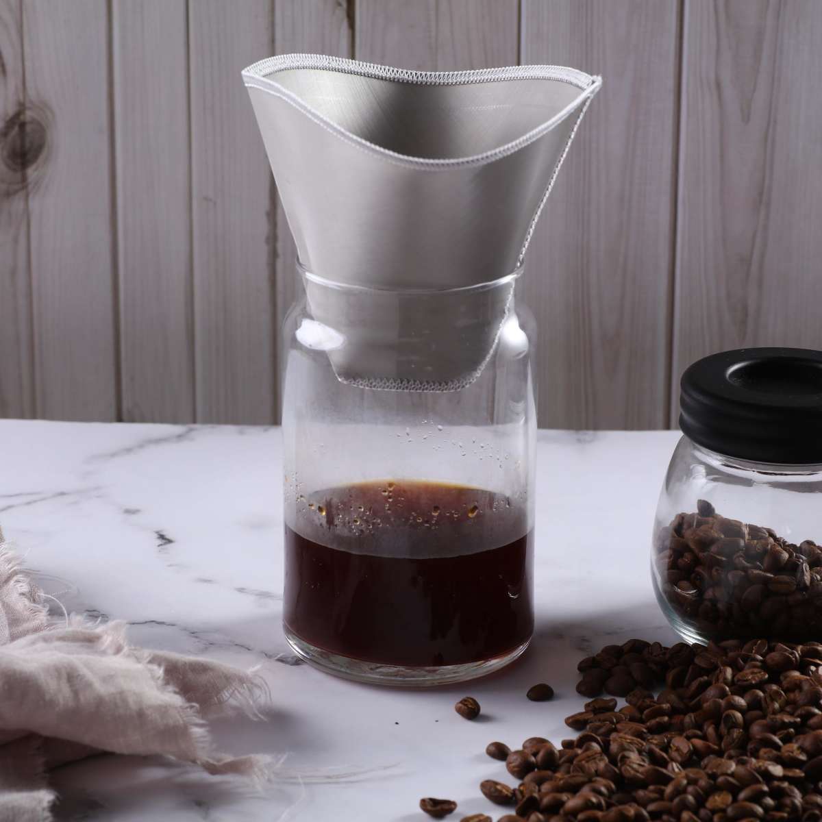 Sherwood Home Brew Reusable Stainless Steel Coffee Filter Paper for Clever 4 pack Woolworths