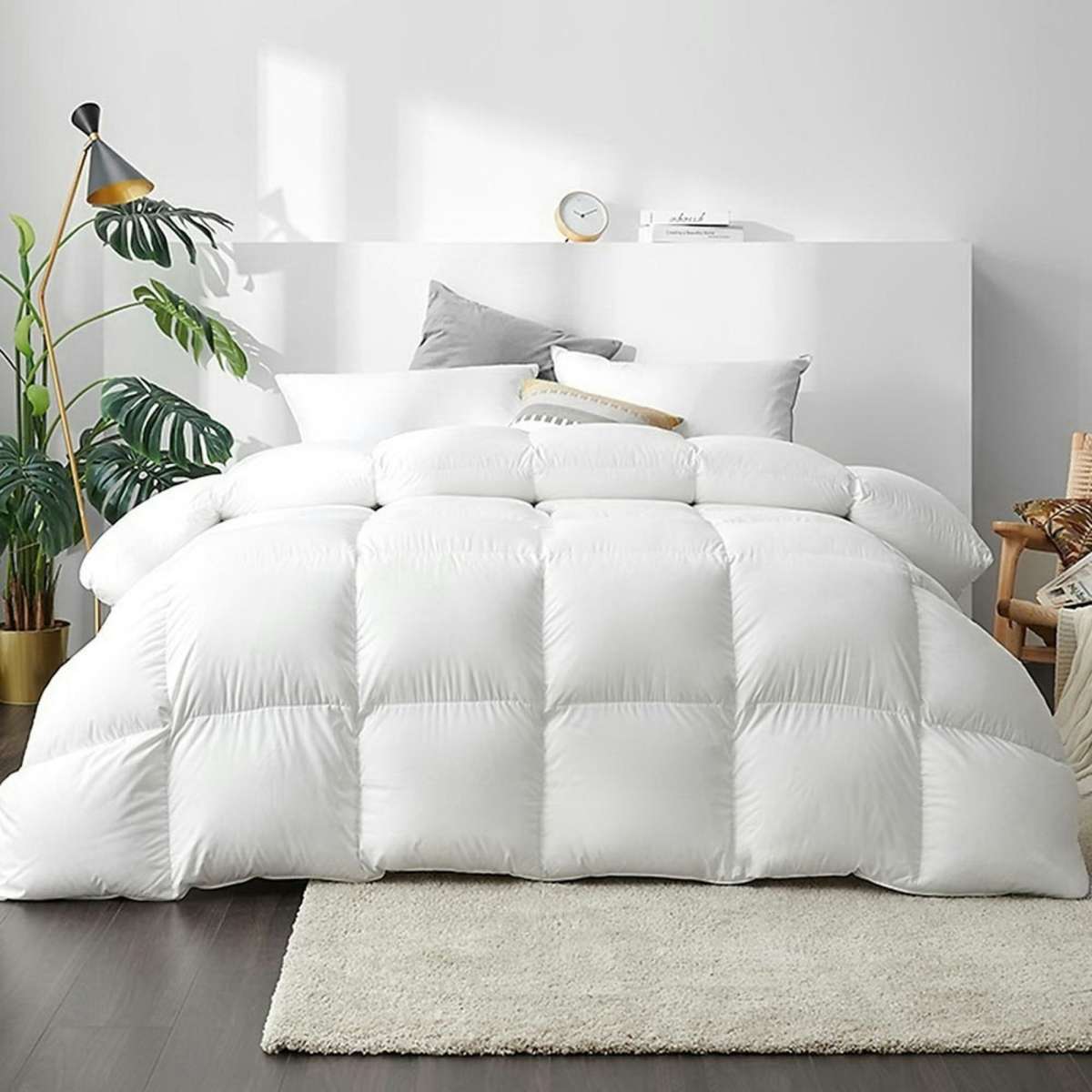 Giselle Bedding 700GSM Duck Down Feather Quilt Super King Woolworths