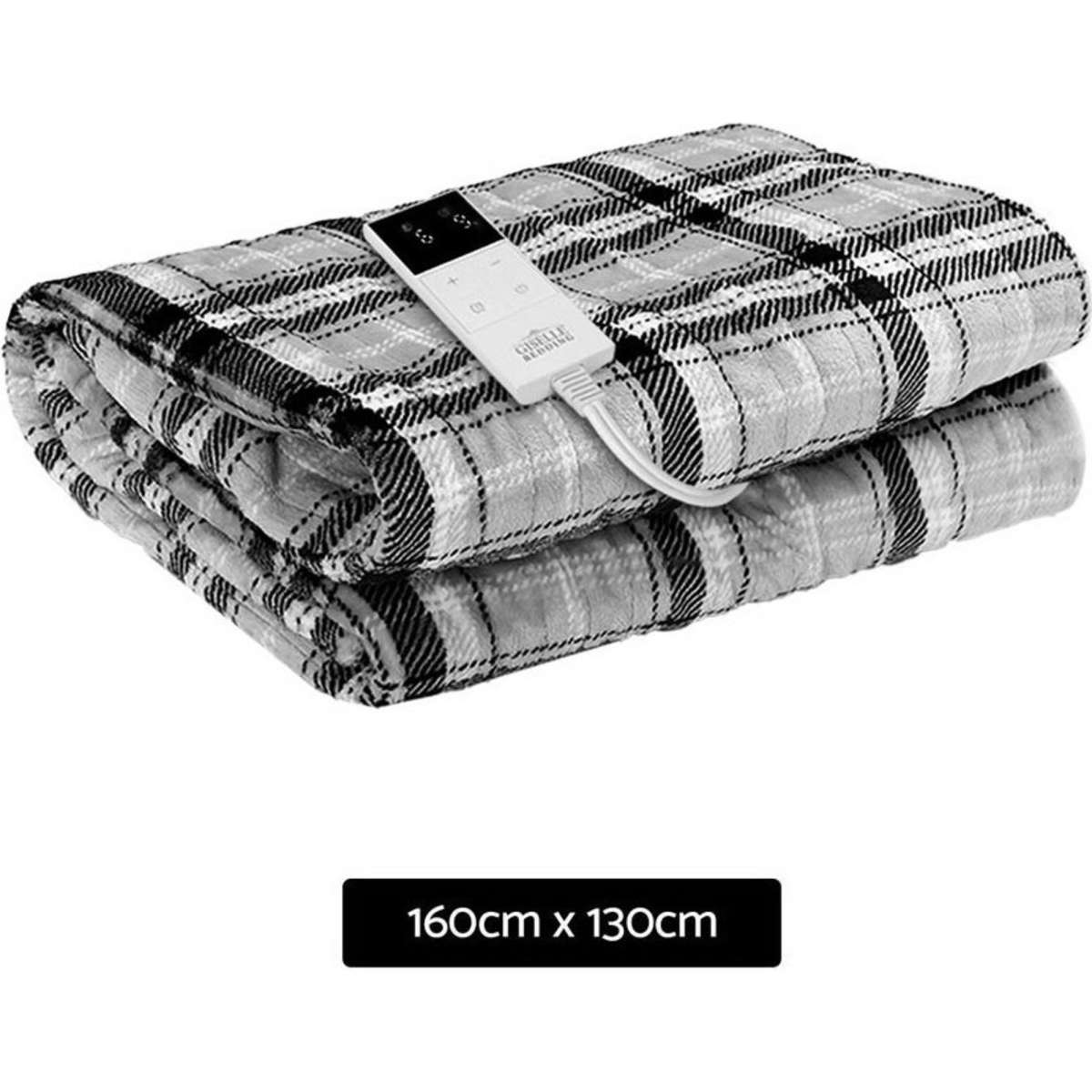 Giselle Electric Throw Rug Heated Blanket Flannel Woolworths